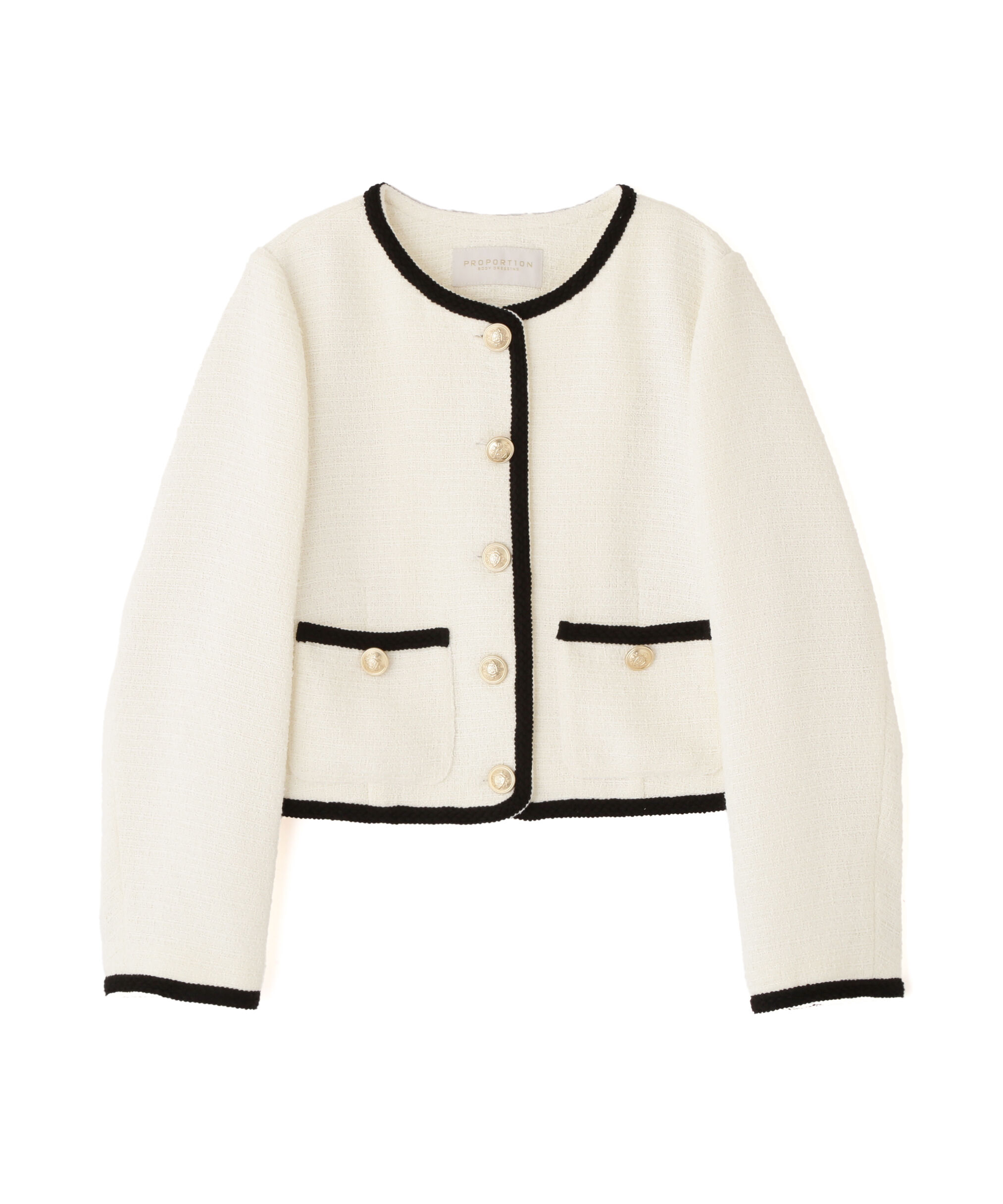 PROPORTION BODY DRESSING「ツイードジャケット」|ブルゾン・スタジャン|