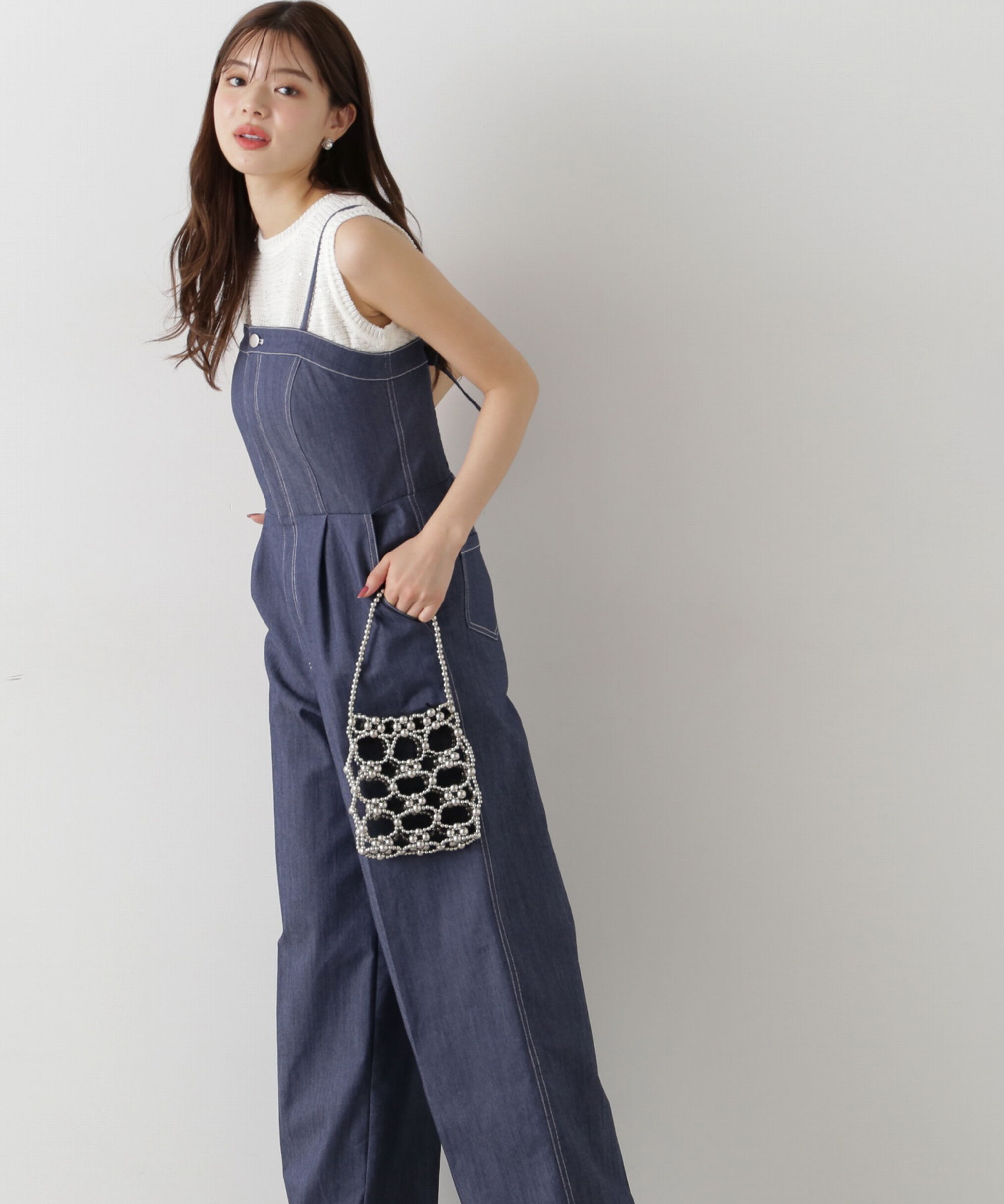 PROPORTION BODY DRESSING「スパンコールノースリニット」|ニット・セーター|