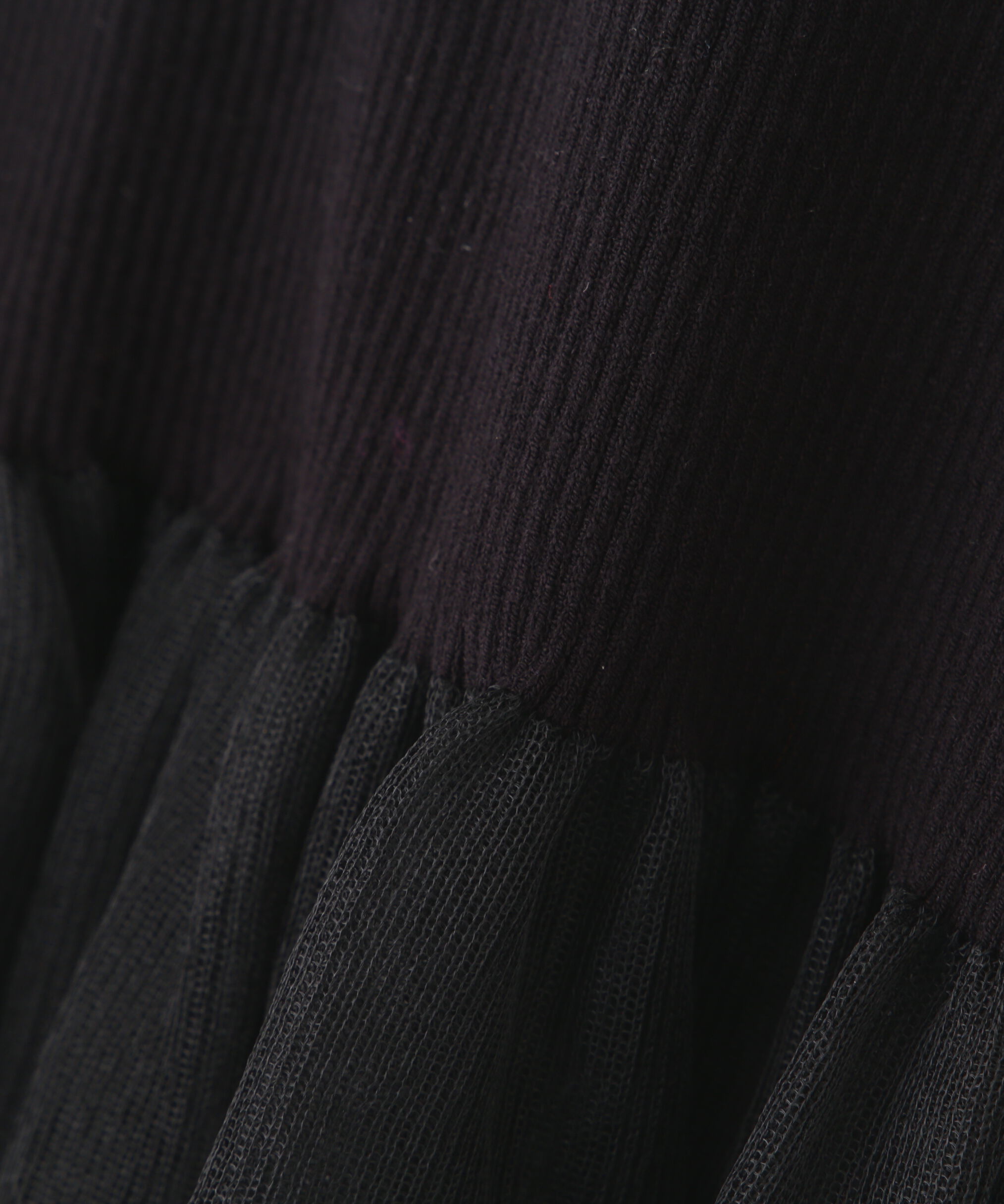 PROPORTION BODY DRESSING「シアー切り替えペプラムニット」|ニット・セーター|