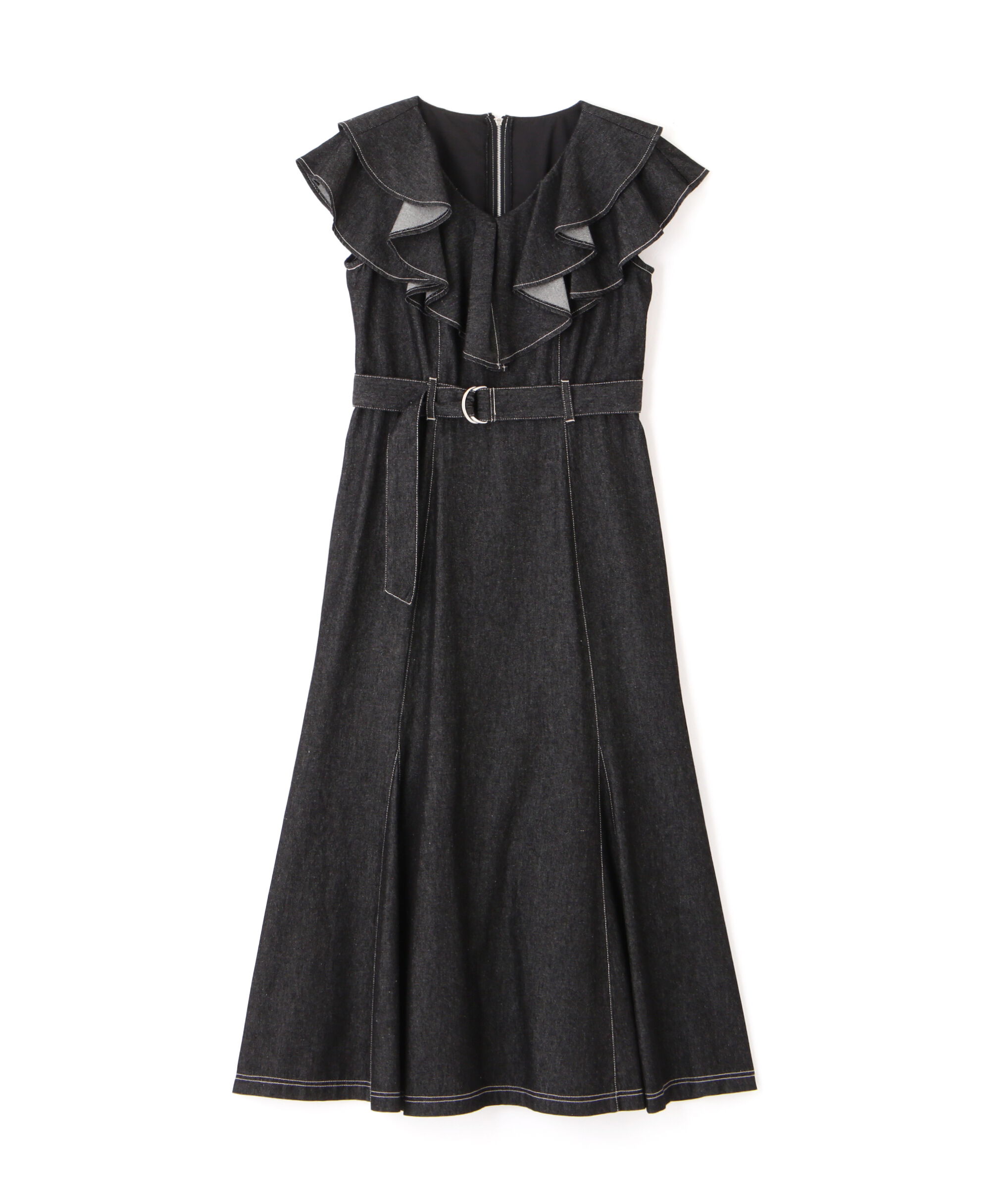 PROPORTION BODY DRESSING「《EDIT COLOGNE》フリルデニムワンピース」|ワンピース|