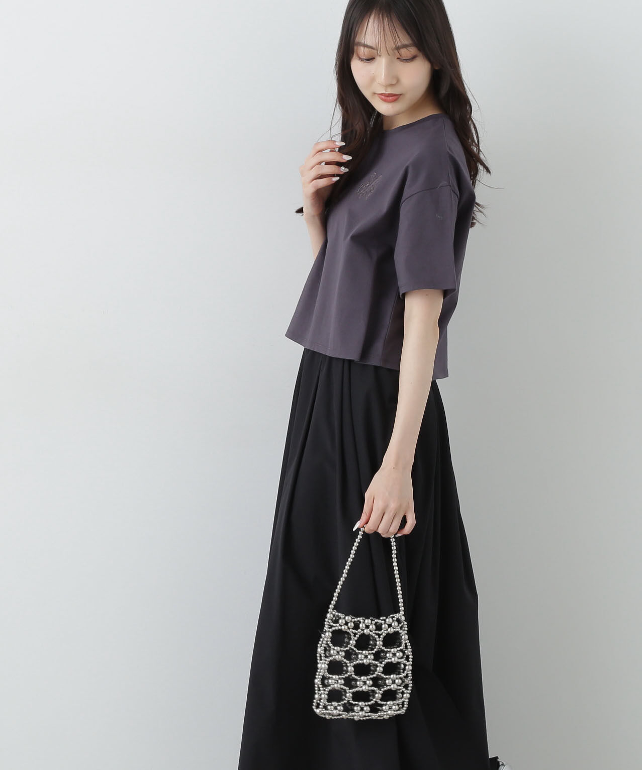 PROPORTION BODY DRESSING「ワンポイント刺繍Tシャツ」|Tシャツ・カットソー|