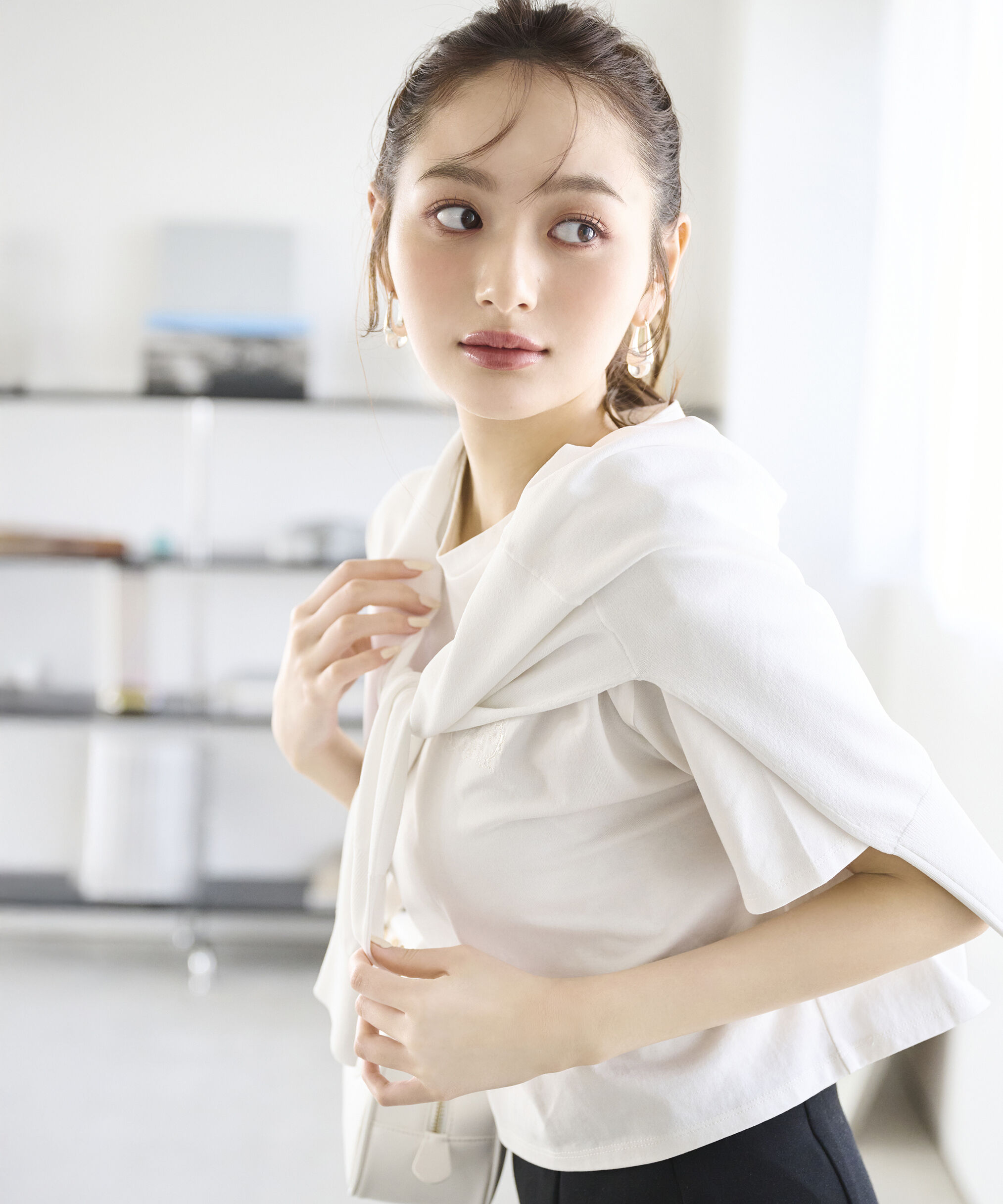 PROPORTION BODY DRESSING「ワンポイント刺繍Tシャツ」|Tシャツ・カットソー|