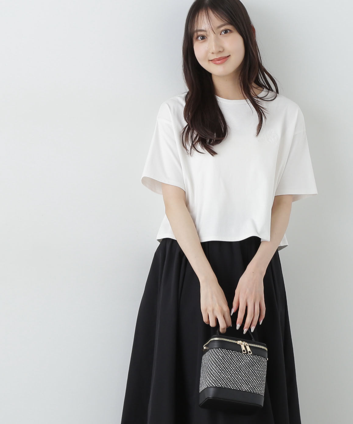 PROPORTION BODY DRESSING「ワンポイント刺繍Tシャツ」|Tシャツ・カットソー|