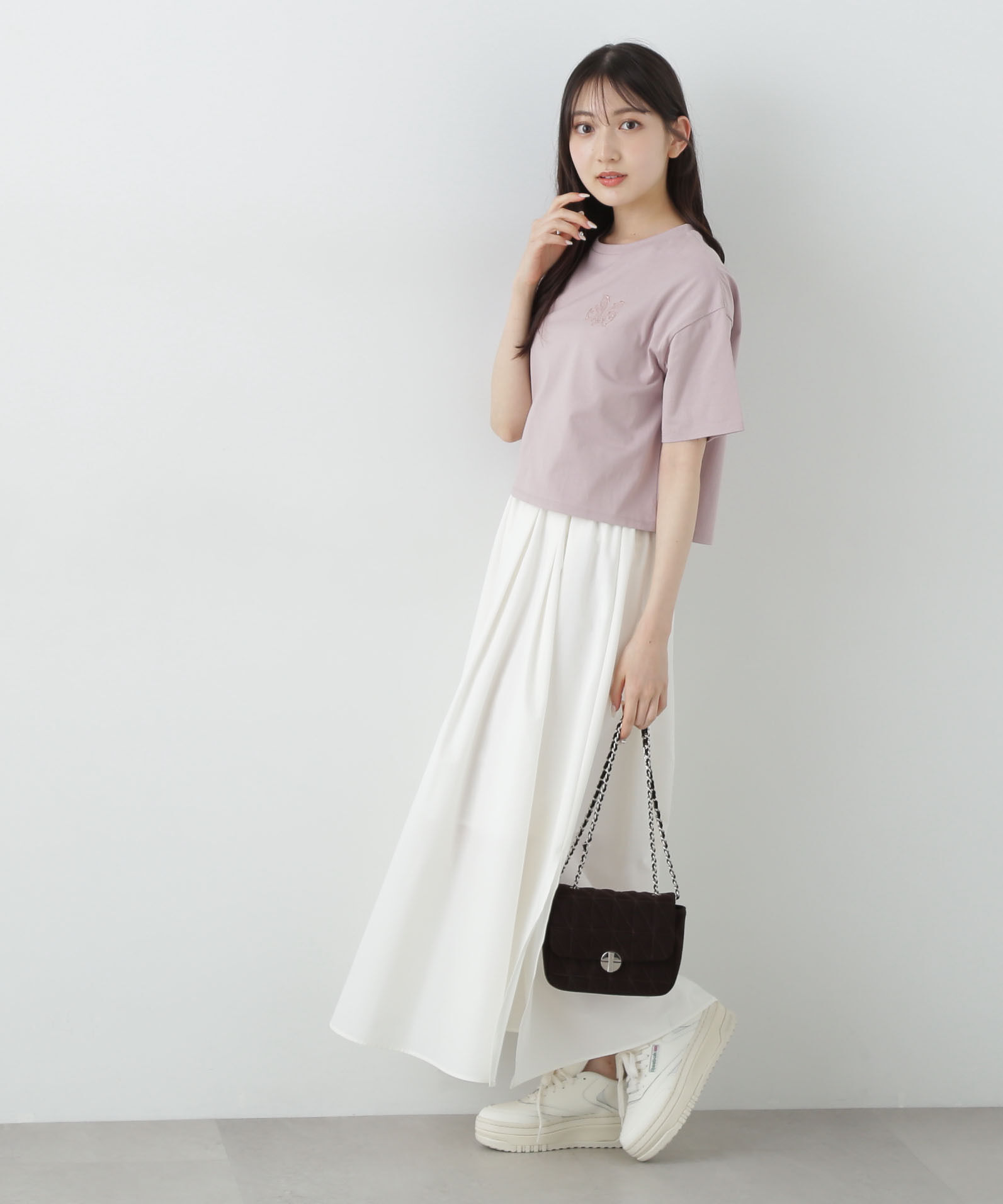 PROPORTION BODY DRESSING「ワンポイント刺繍Tシャツ」|Tシャツ・カットソー|