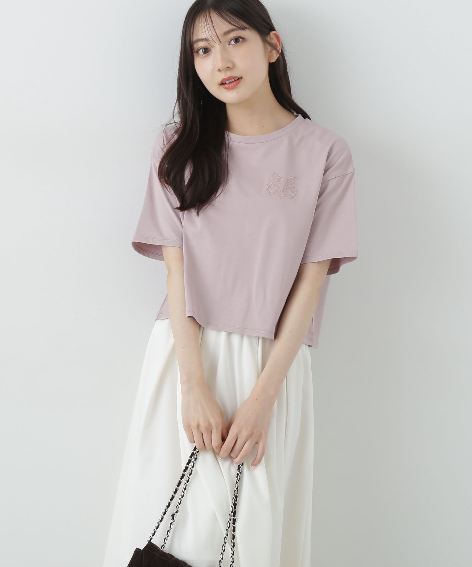 PROPORTION BODY DRESSING「ワンポイント刺繍Tシャツ」|Tシャツ・カットソー|