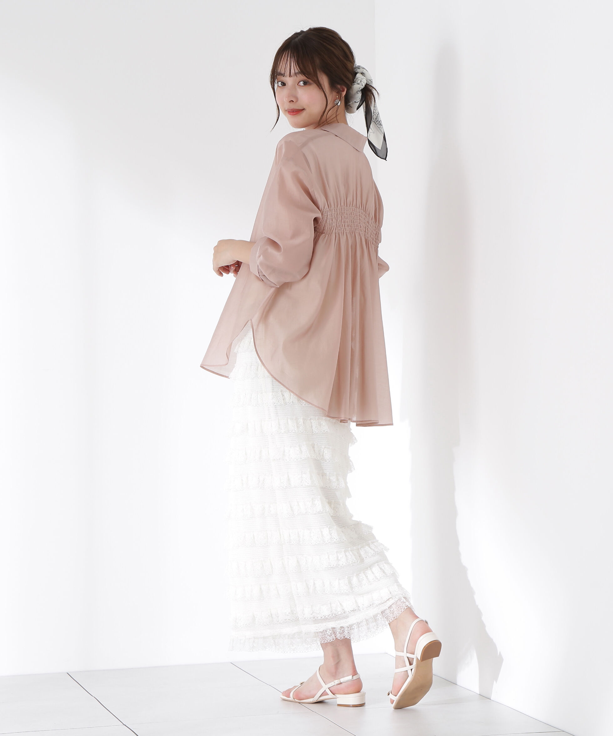 PROPORTION BODY DRESSING「レースフリルタイトスカート」|スカート|