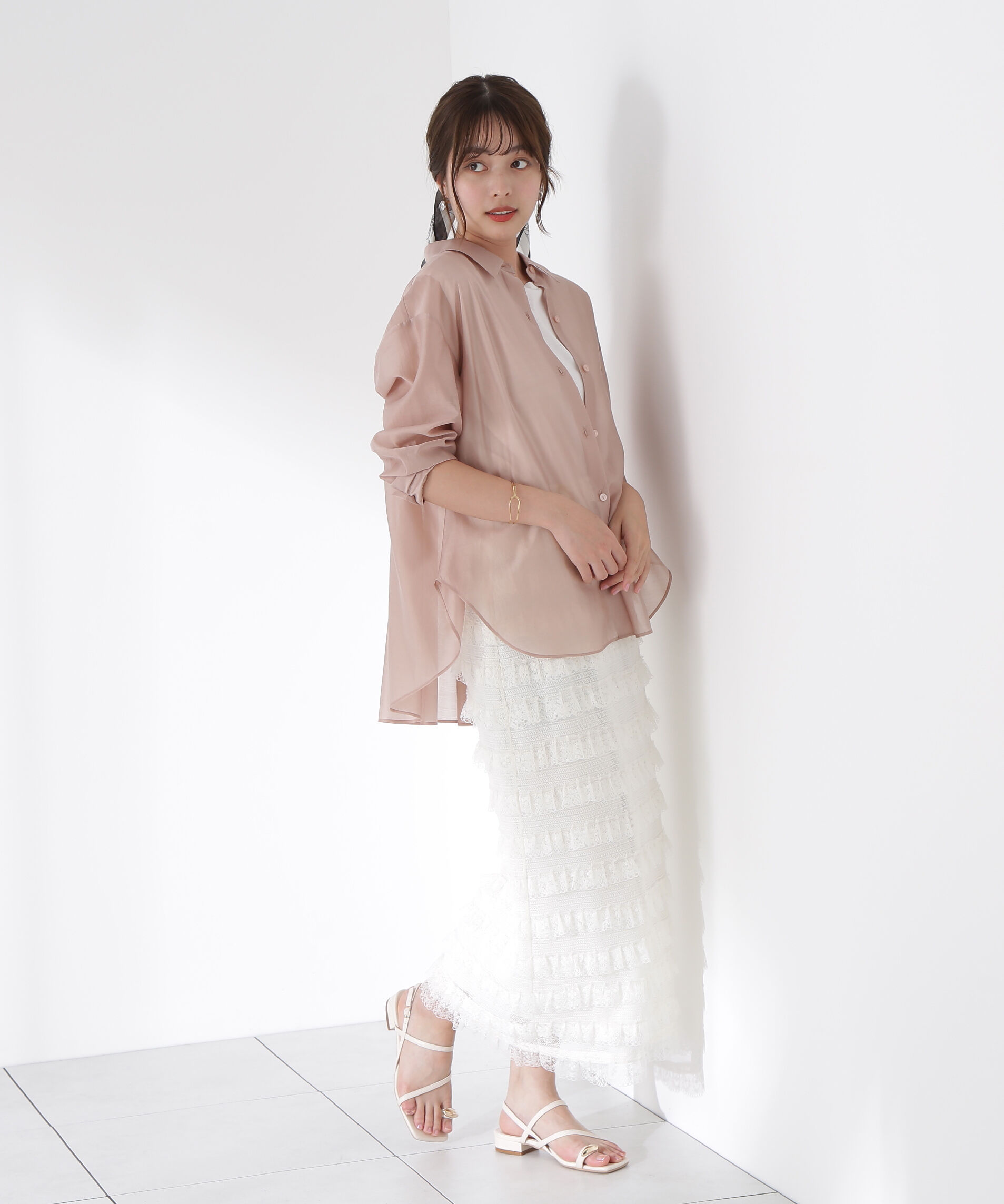 PROPORTION BODY DRESSING「レースフリルタイトスカート」|スカート|