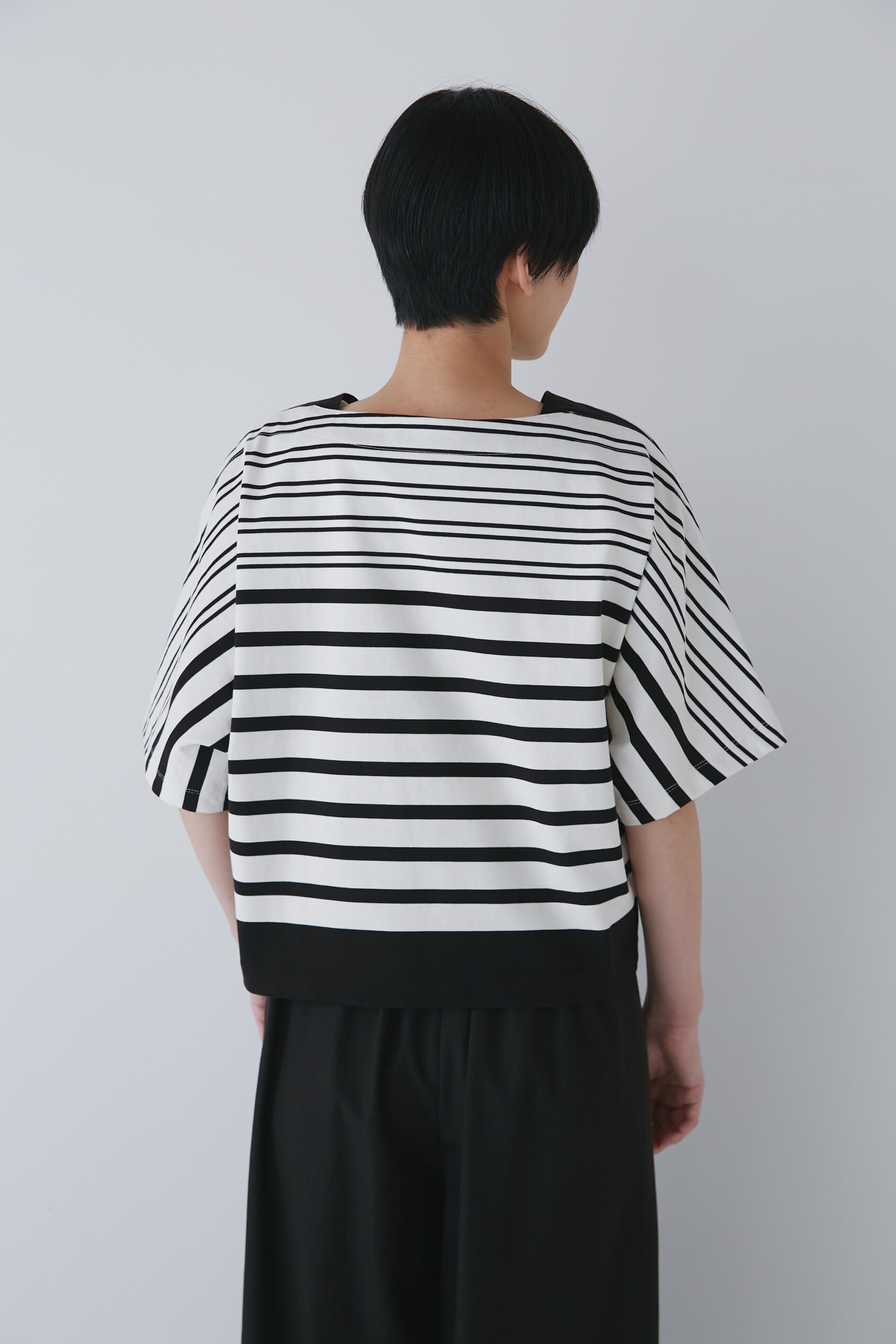  「天竺パネルボーダープルオーバー」|Tシャツ・カットソー|