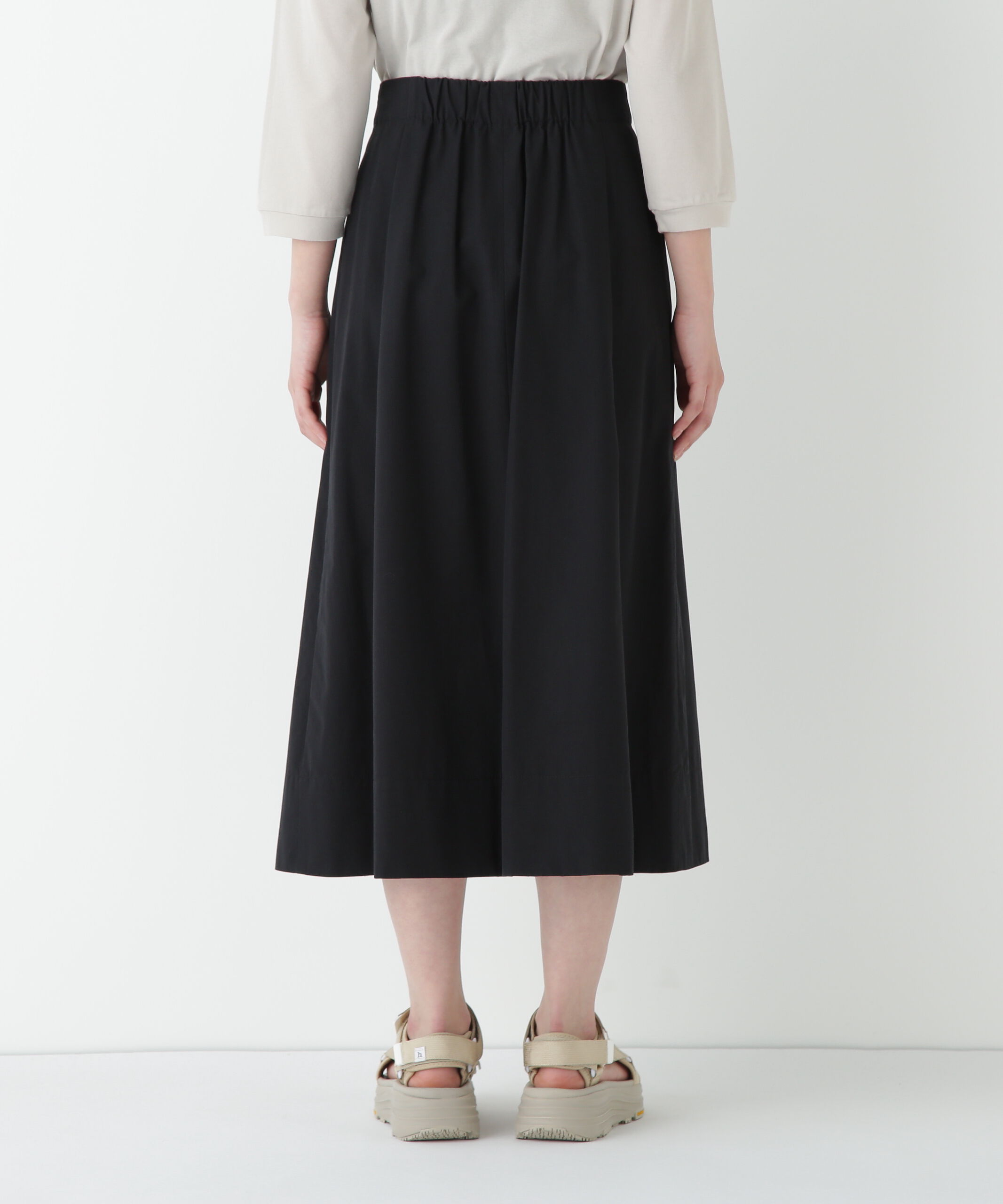  「◆コットンキュプラウェザーラップフレアースカート」|スカート|