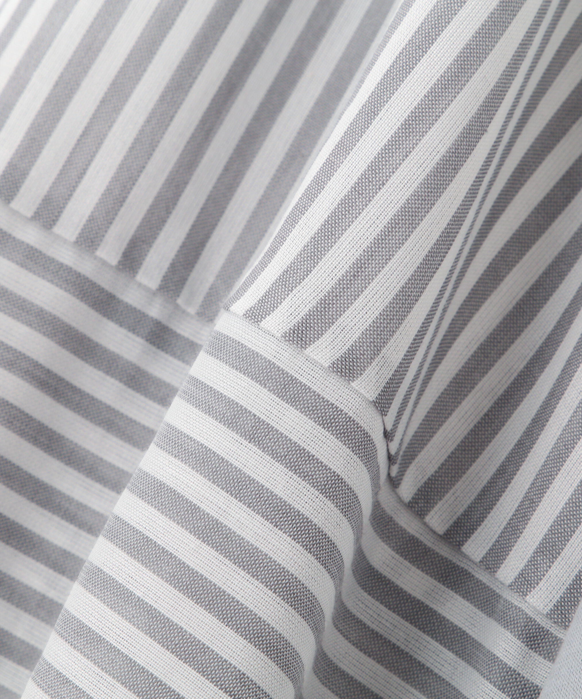  「◆シアーストライプドッキングＶネックカットソープルオーバー」|Tシャツ・カットソー|