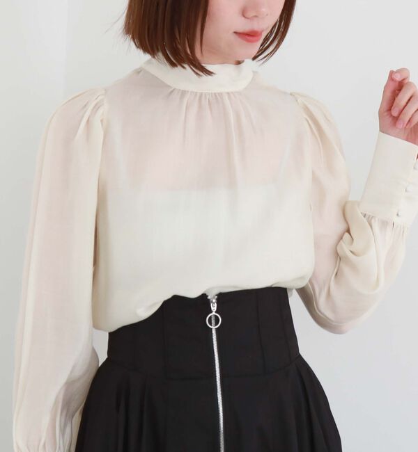 archives「２ｗａｙボウタイボリュームブラウス／」|シャツ・ブラウス|IVORY