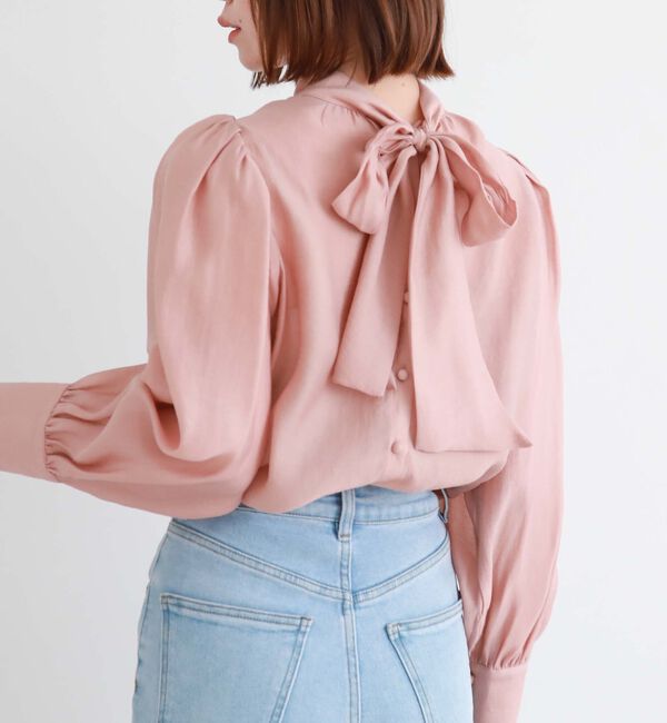 archives「２ｗａｙボウタイボリュームブラウス／」|シャツ・ブラウス|PINK BEIGE