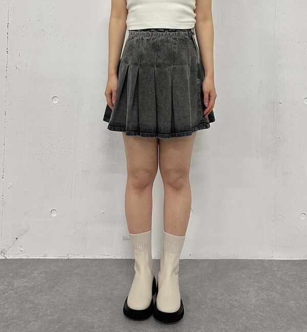 archives「デニムプリーツミニスカート」|スカート|