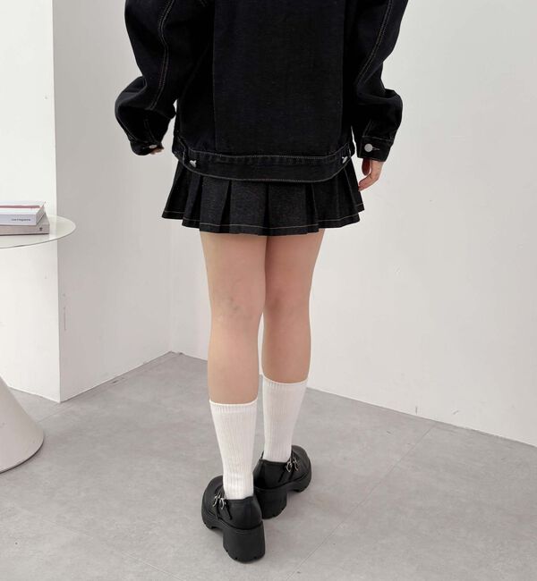 archives「デニムプリーツミニスカート」|スカート|