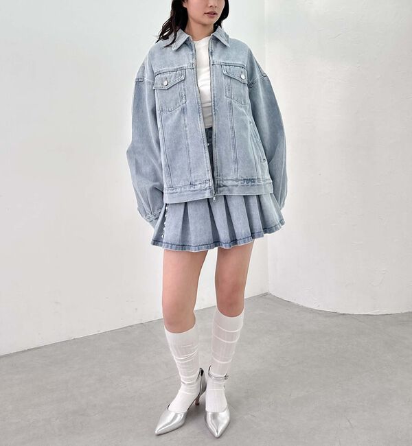 archives「デニムプリーツミニスカート」|スカート|