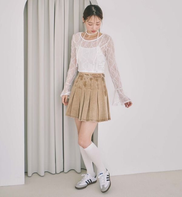 archives「デニムプリーツミニスカート」|スカート|