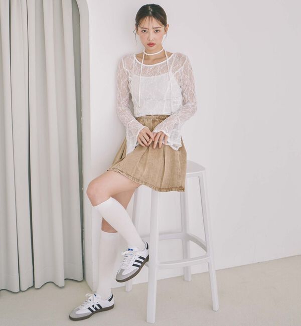 archives「デニムプリーツミニスカート」|スカート|