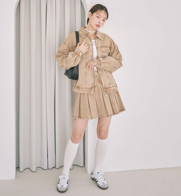 archives「デニムプリーツミニスカート」|スカート|