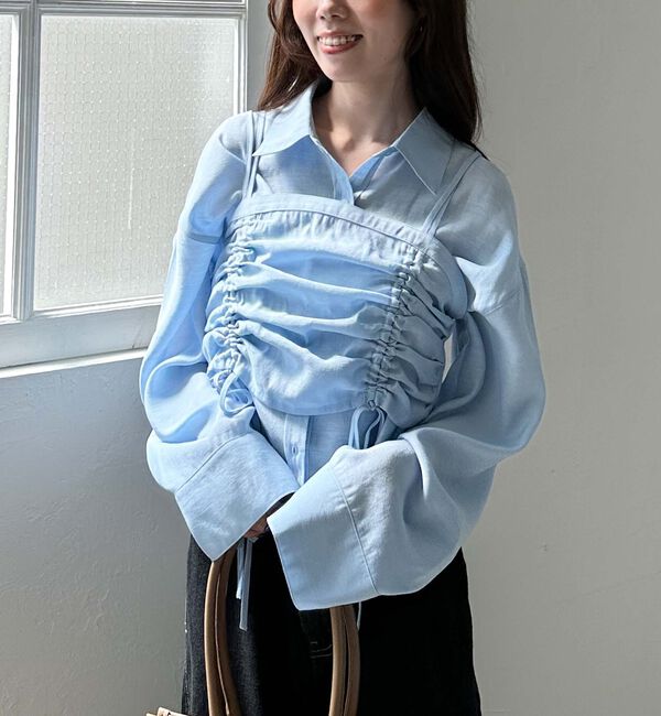 archives「ドロストビスチェ&times;シャツＳＥＴ」|カーディガン|