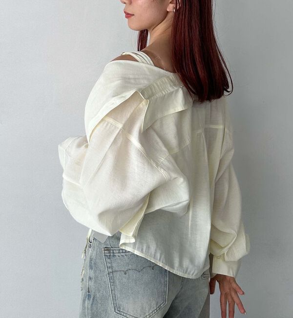 archives「ドロストビスチェ&times;シャツＳＥＴ」|カーディガン|