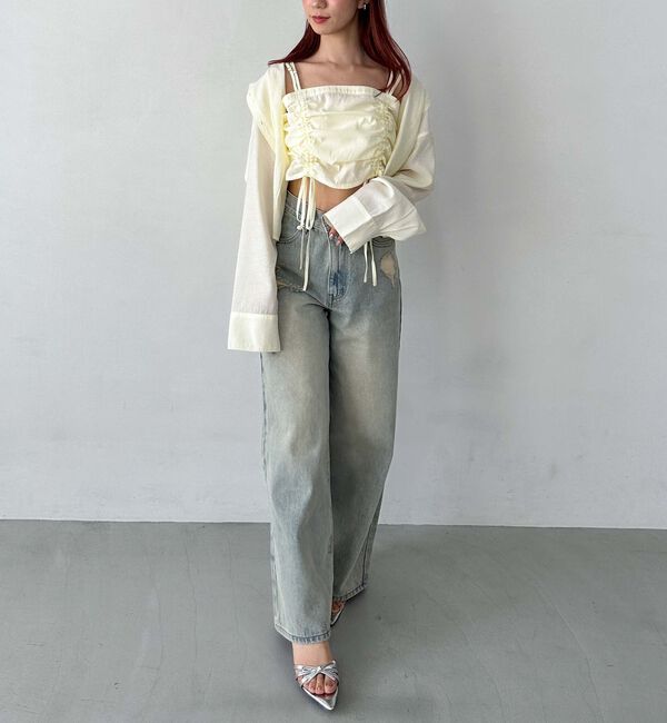 archives「ドロストビスチェ&times;シャツＳＥＴ」|カーディガン|