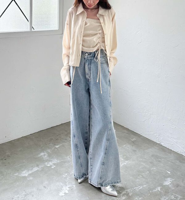 archives「ドロストビスチェ&times;シャツＳＥＴ」|カーディガン|