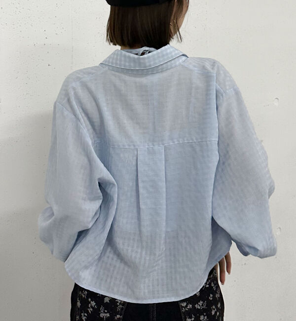 archives「チェックシャーリングビスチェ&times;シャツＳＥＴ」|カーディガン|