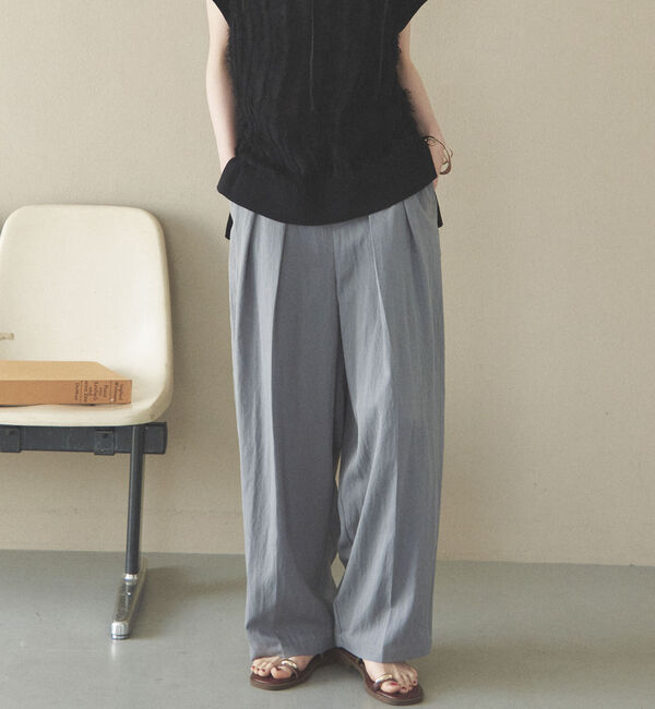 Doux archives「２タックコクーンパンツ」|チノ|GRAY
