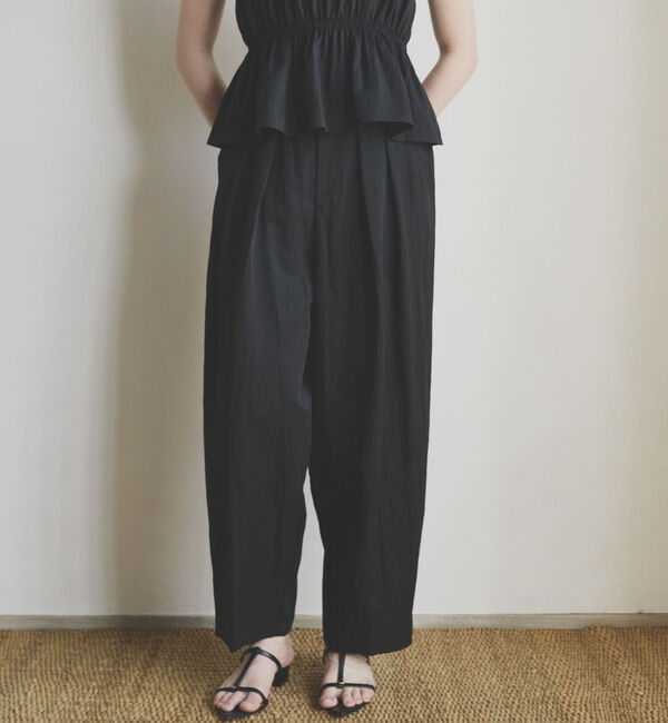 Doux archives「２タックコクーンパンツ」|チノ|BLACK