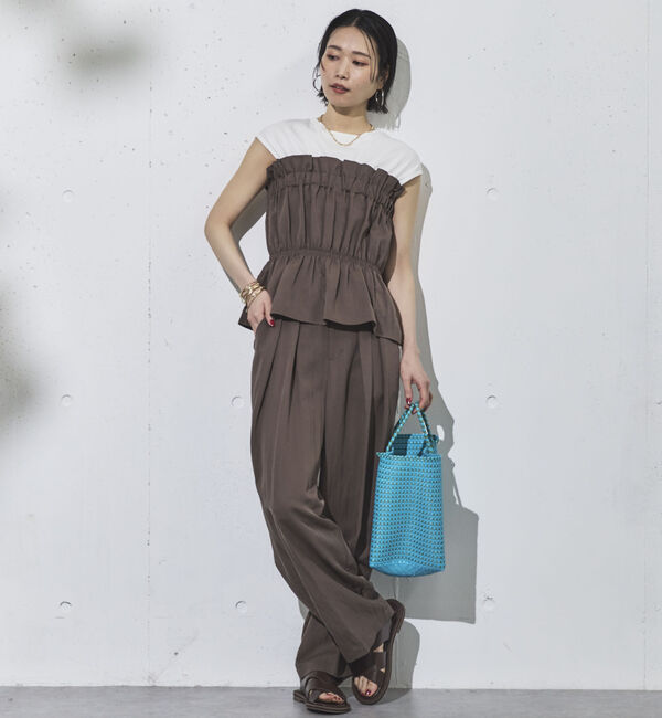 Doux archives「２タックコクーンパンツ」|チノ|