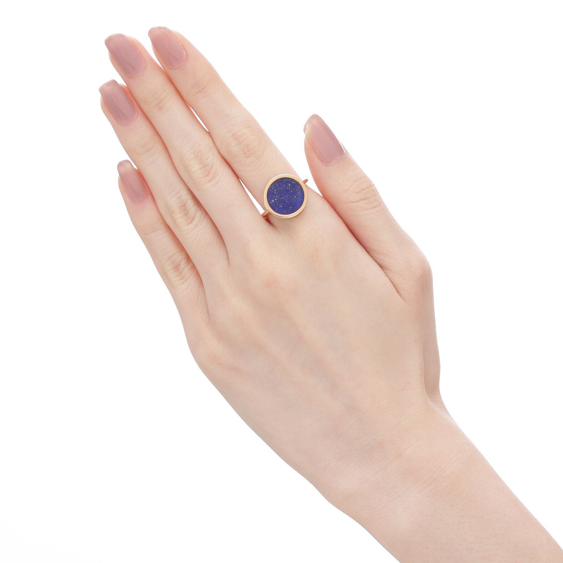 COCOSHNIK「K10カラーストーン（ラピスラズリ） スライスカット リング」|リング|