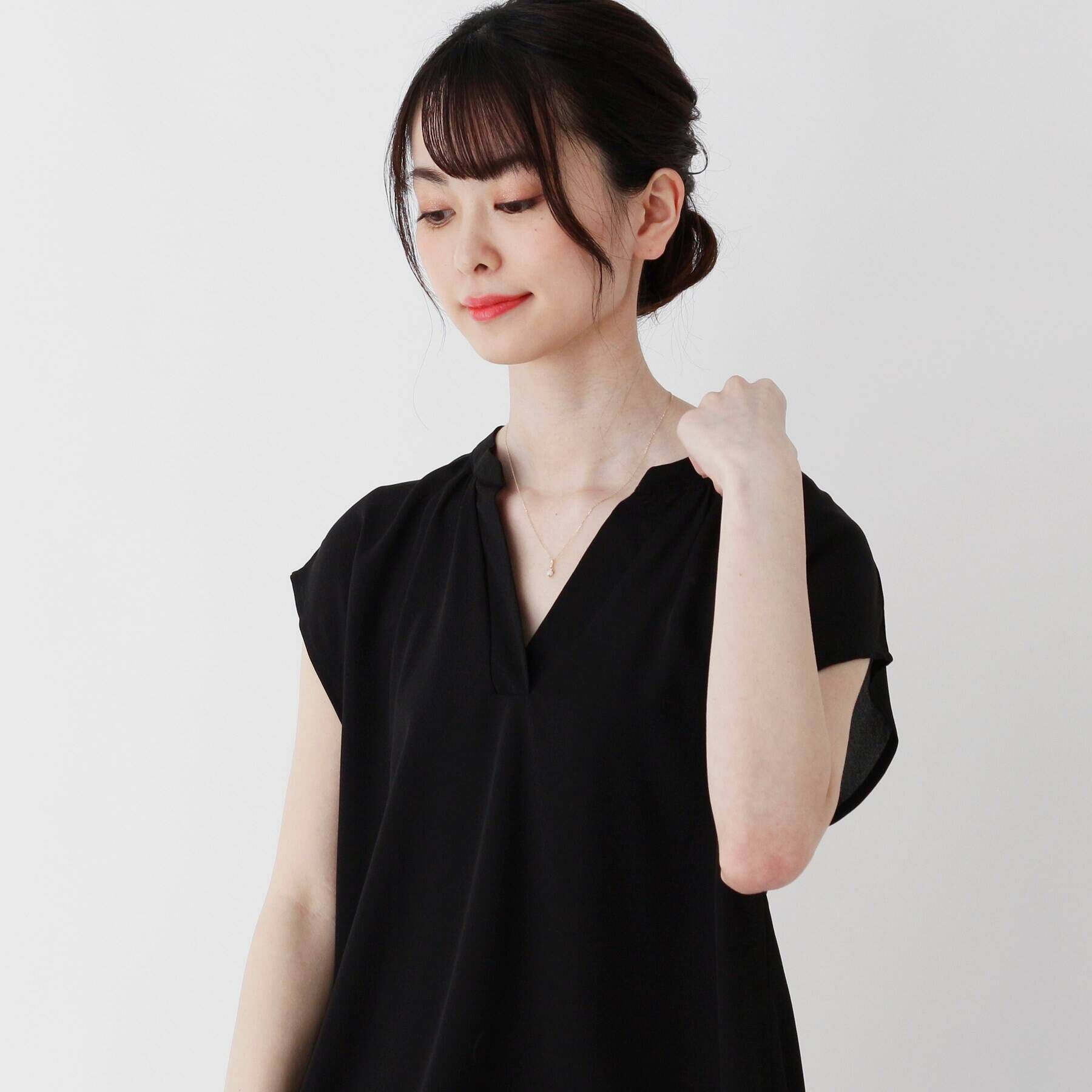 COCOSHNIK「【WEB限定】K10スピリチュアルストーン（オパール）ネックレス」|ネックレス|