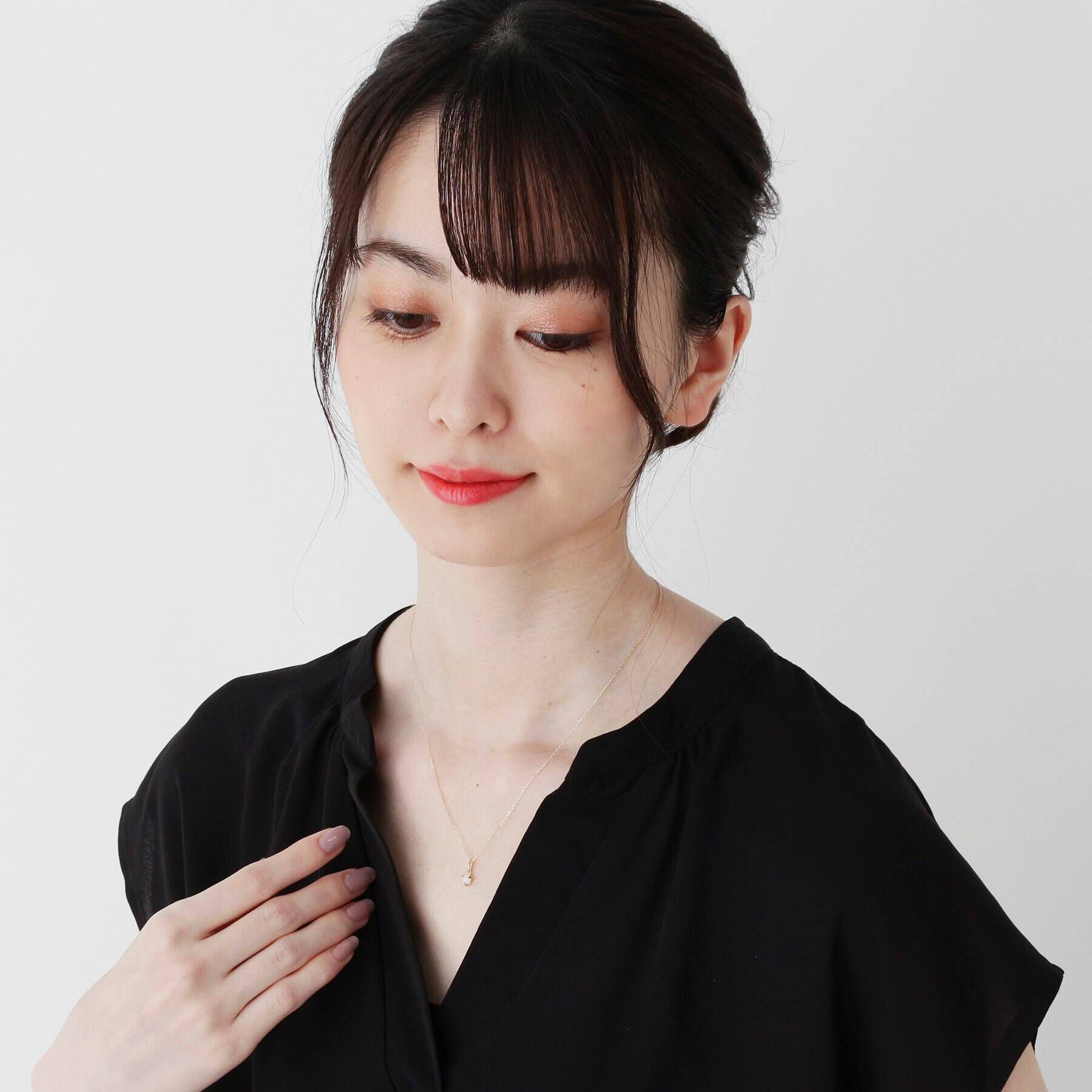 COCOSHNIK「【WEB限定】K10スピリチュアルストーン（オパール）ネックレス」|ネックレス|