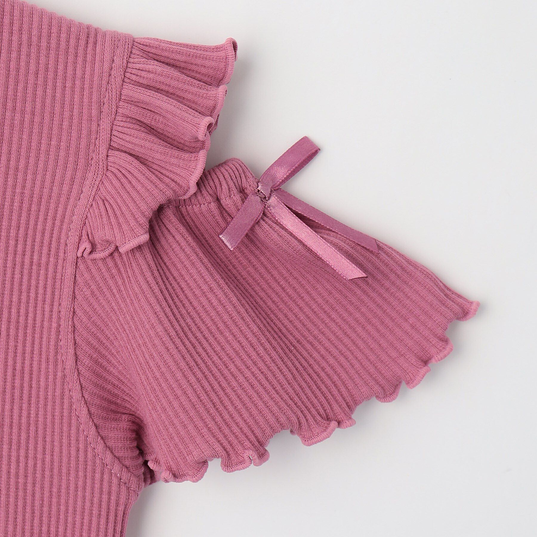 SHOO･LA･RUE「【110-140cm】フリルメロー肩開きプルオーバー」|Tシャツ・カットソー|