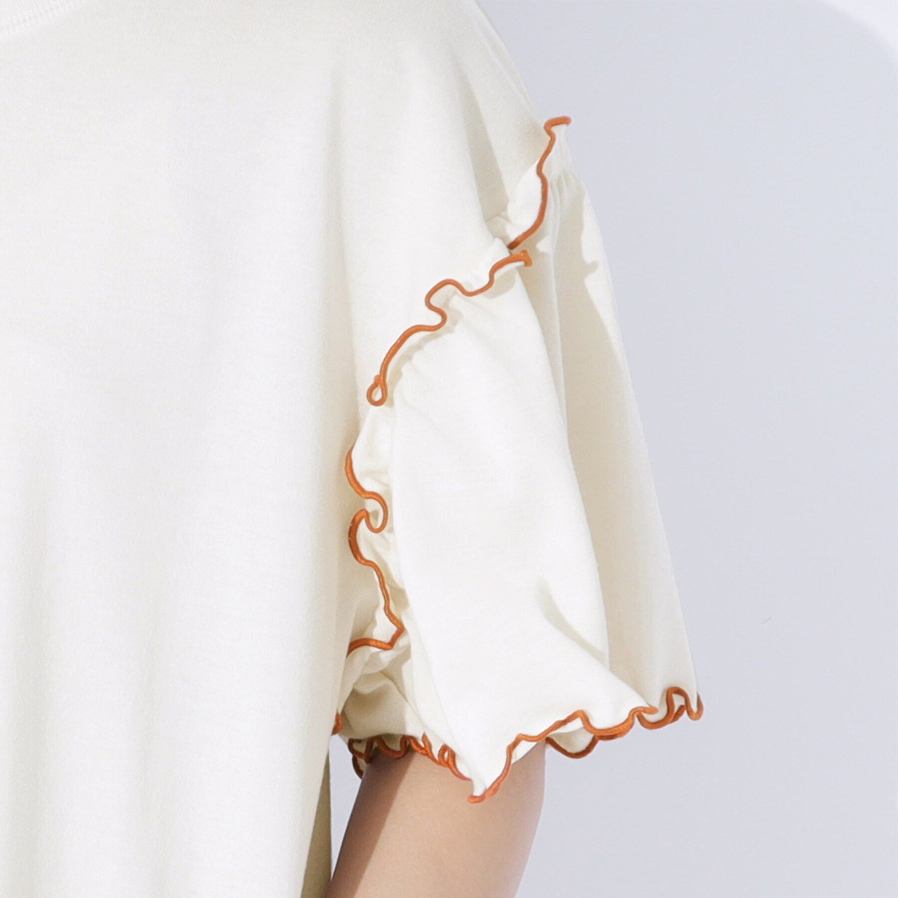 SHOO･LA･RUE「配色メロウがポイント お袖フリルチュニックワンピース」|チュニック|