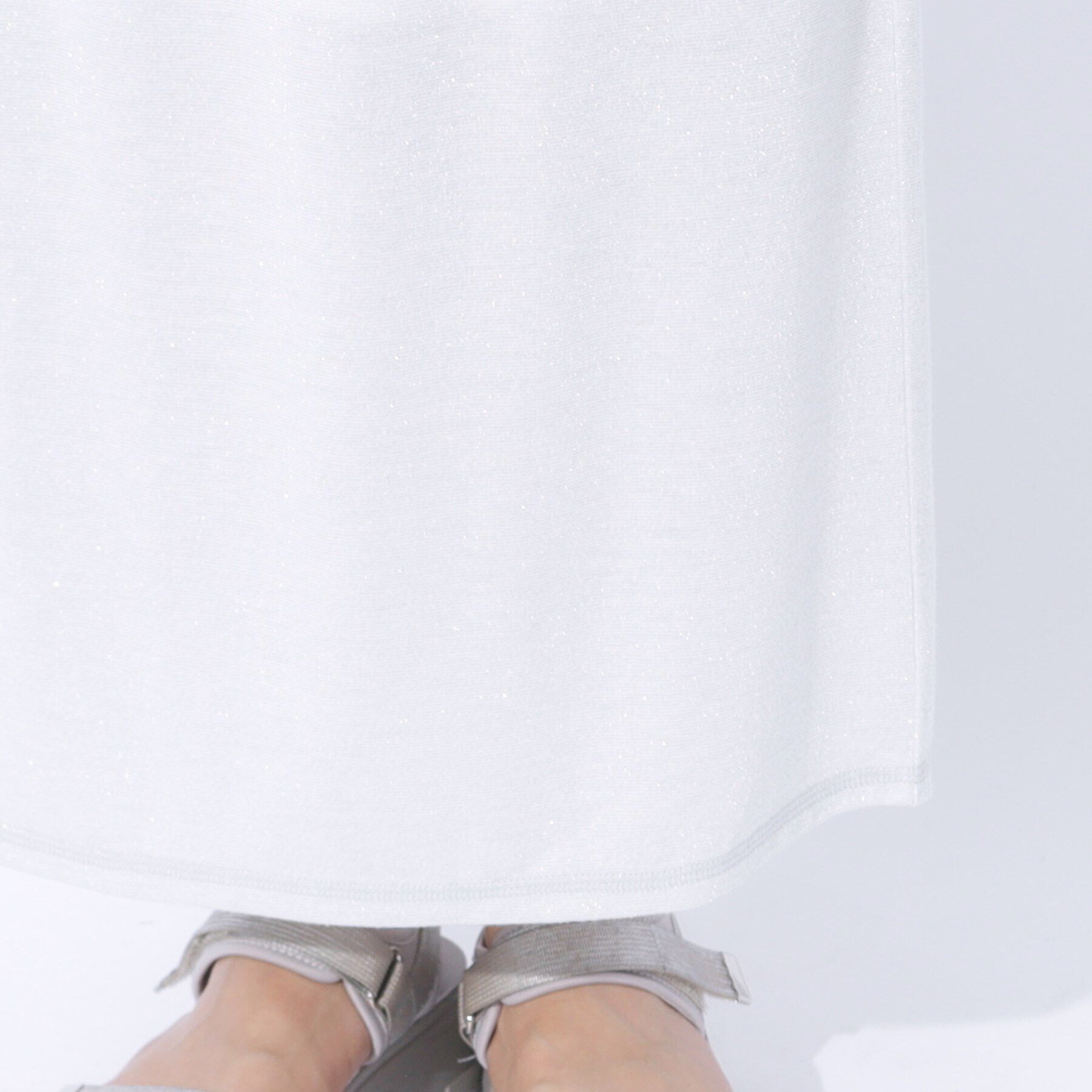 SHOO･LA･RUE「【セットアップ可】きらっとラメが華やか ナロースカート」|スカート|