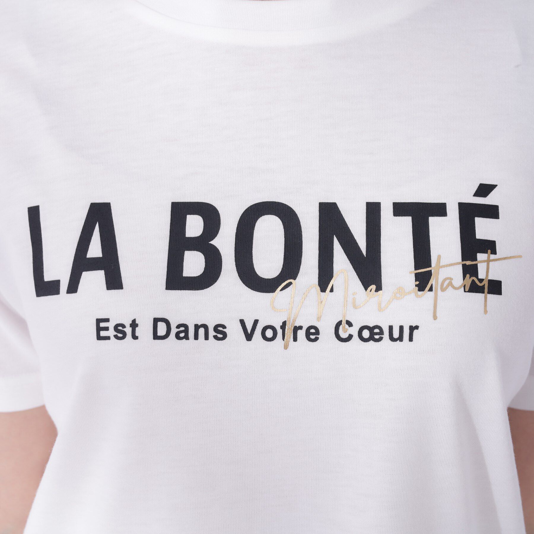 SHOO･LA･RUE「【体型カバー/良いとこどり2点セット】大人の味方 サマージレ＋ロゴプリントTシャツ」|Tシャツ・カットソー|