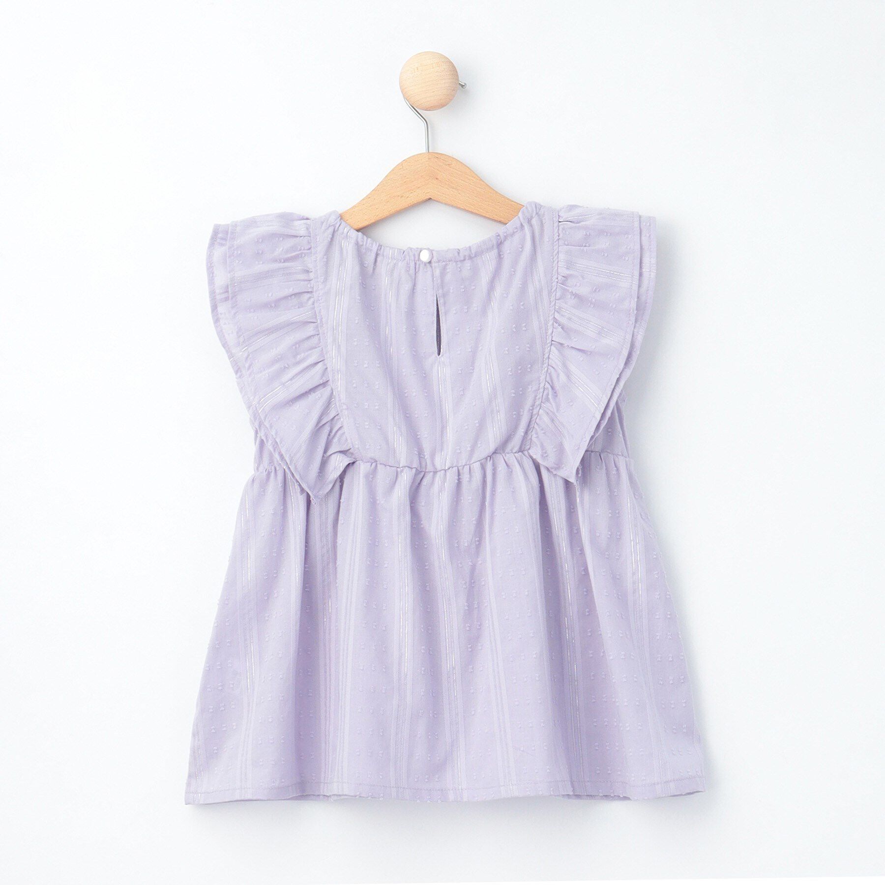 SHOO･LA･RUE「【110-140cm】カットドビーフリルブラウス」|シャツ・ブラウス|