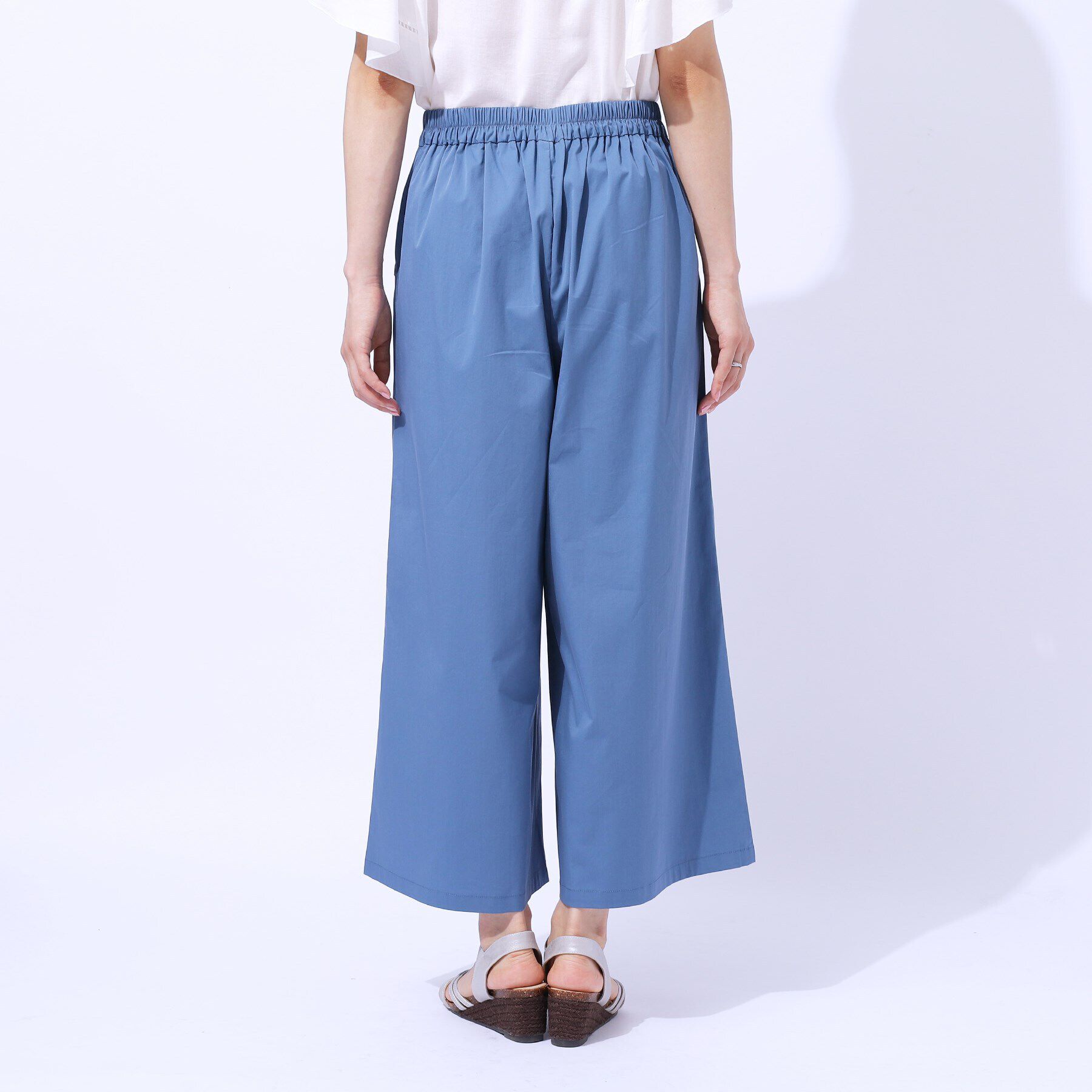 SHOO･LA･RUE「【UV/8分丈】低身長さんにも 金ボタンがアクセント フラップポケットパンツ」|その他|