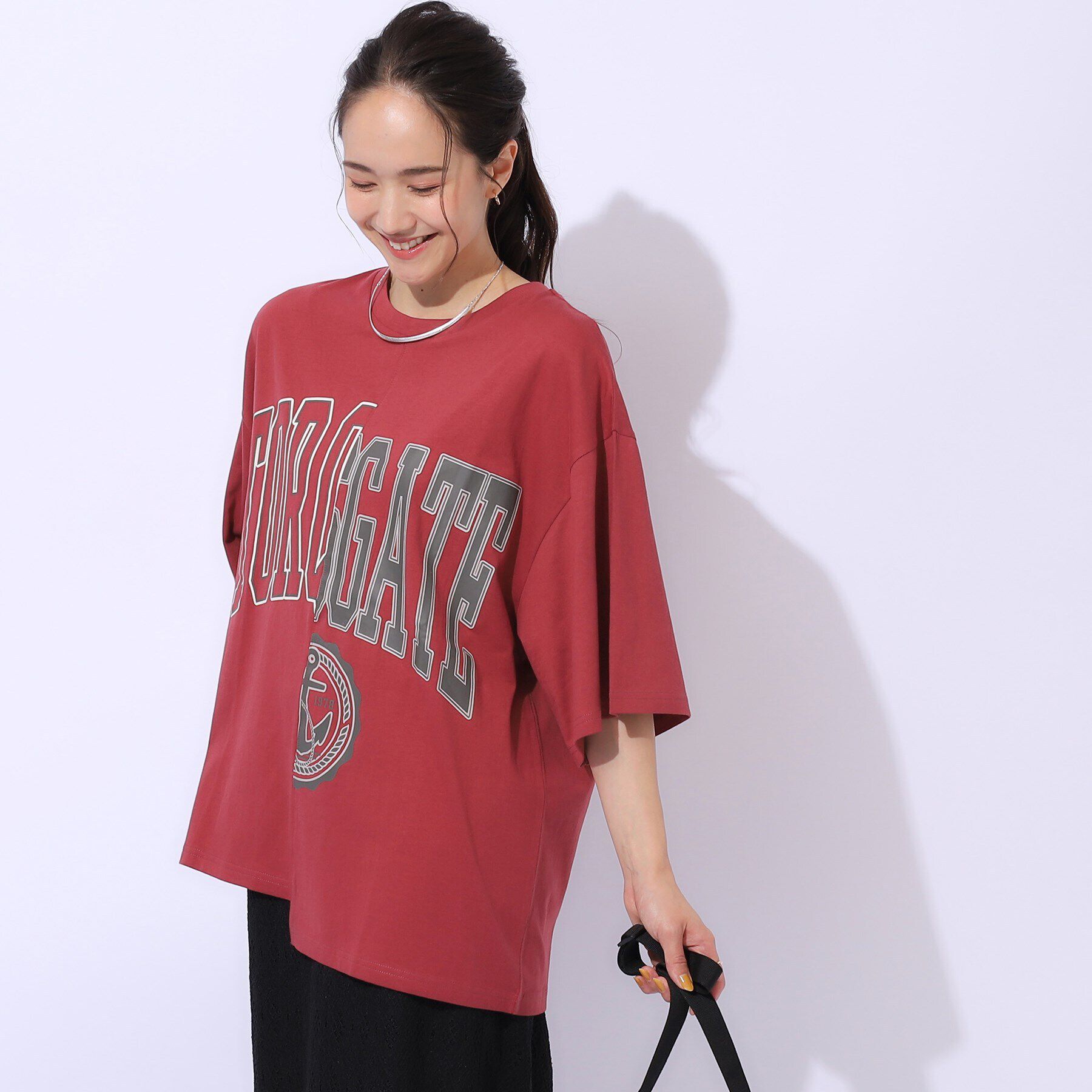 SHOO･LA･RUE「【洗える】リメイク風Tシャツ」|Tシャツ・カットソー|