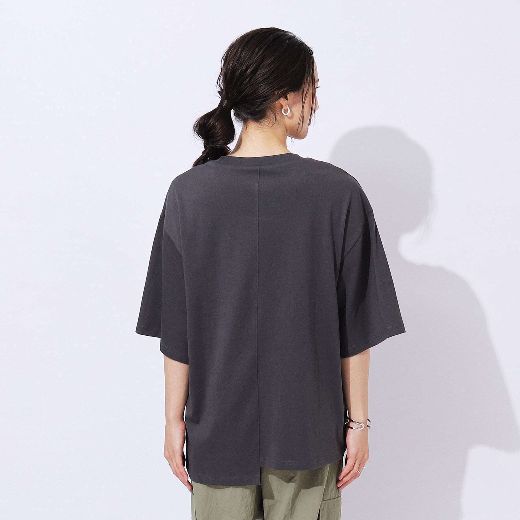 SHOO･LA･RUE「【洗える】リメイク風Tシャツ」|Tシャツ・カットソー|