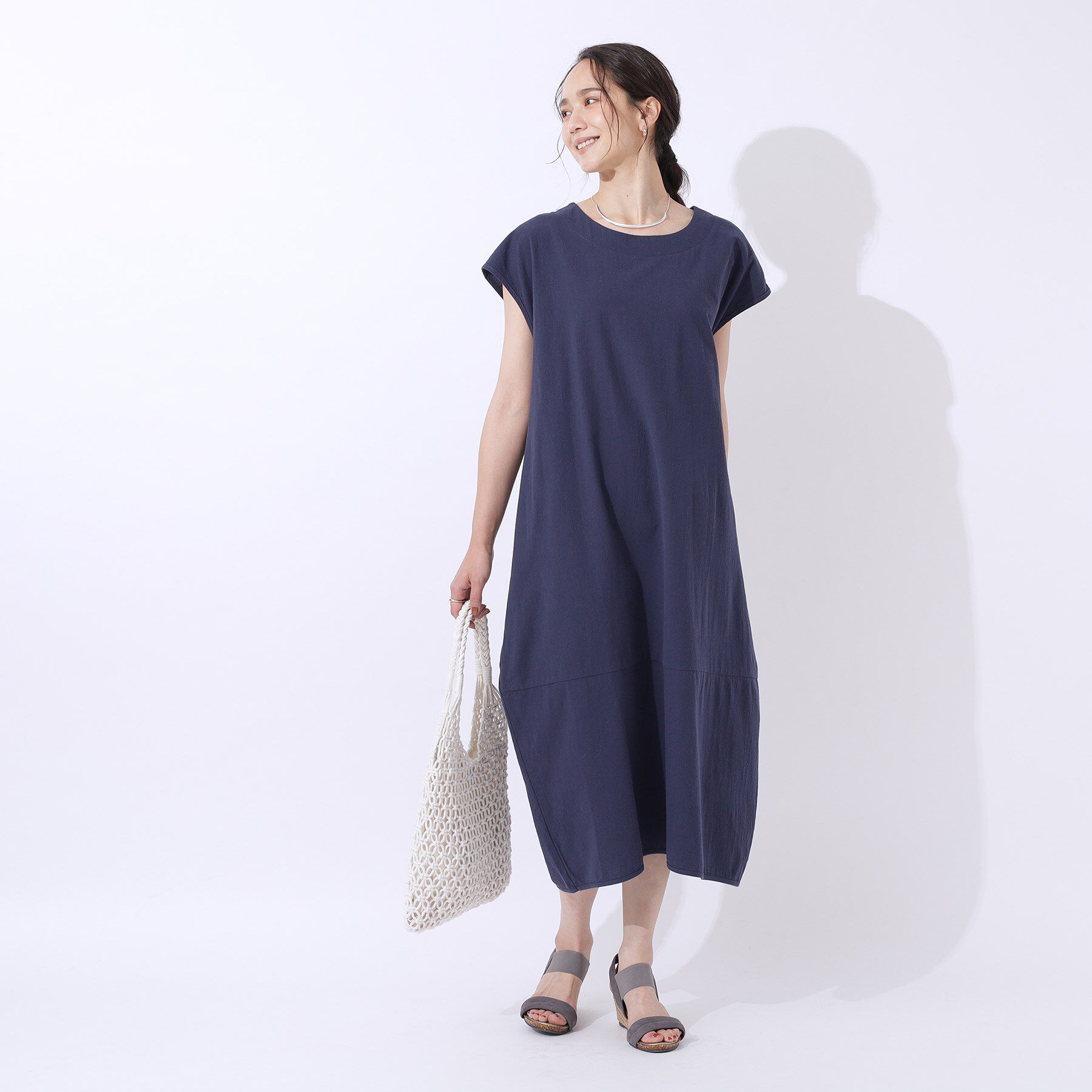 SHOO･LA･RUE「【洗える】コクーンシルエットワンピース」|ワンピース|