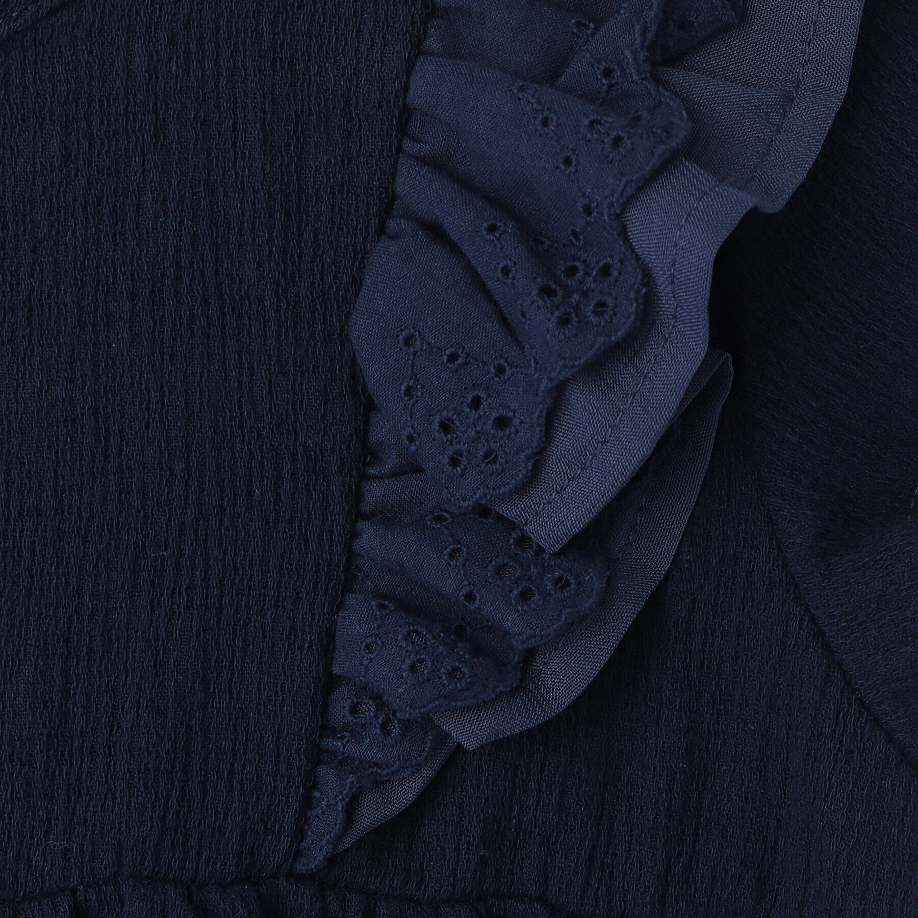 SHOO･LA･RUE「【110-140cm/セットアップ可】楊柳フリルトップス」|シャツ・ブラウス|