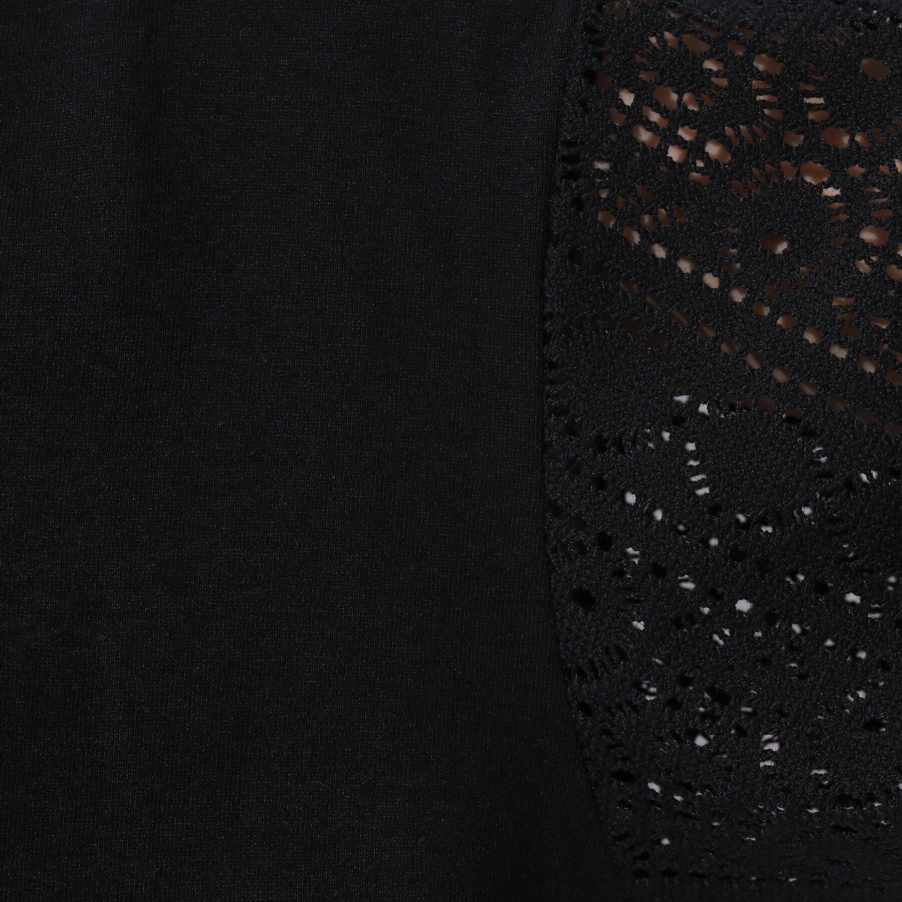 SHOO･LA･RUE「【晩夏まで活躍／5分袖】お袖レース　ロゴプリントトップス」|Tシャツ・カットソー|