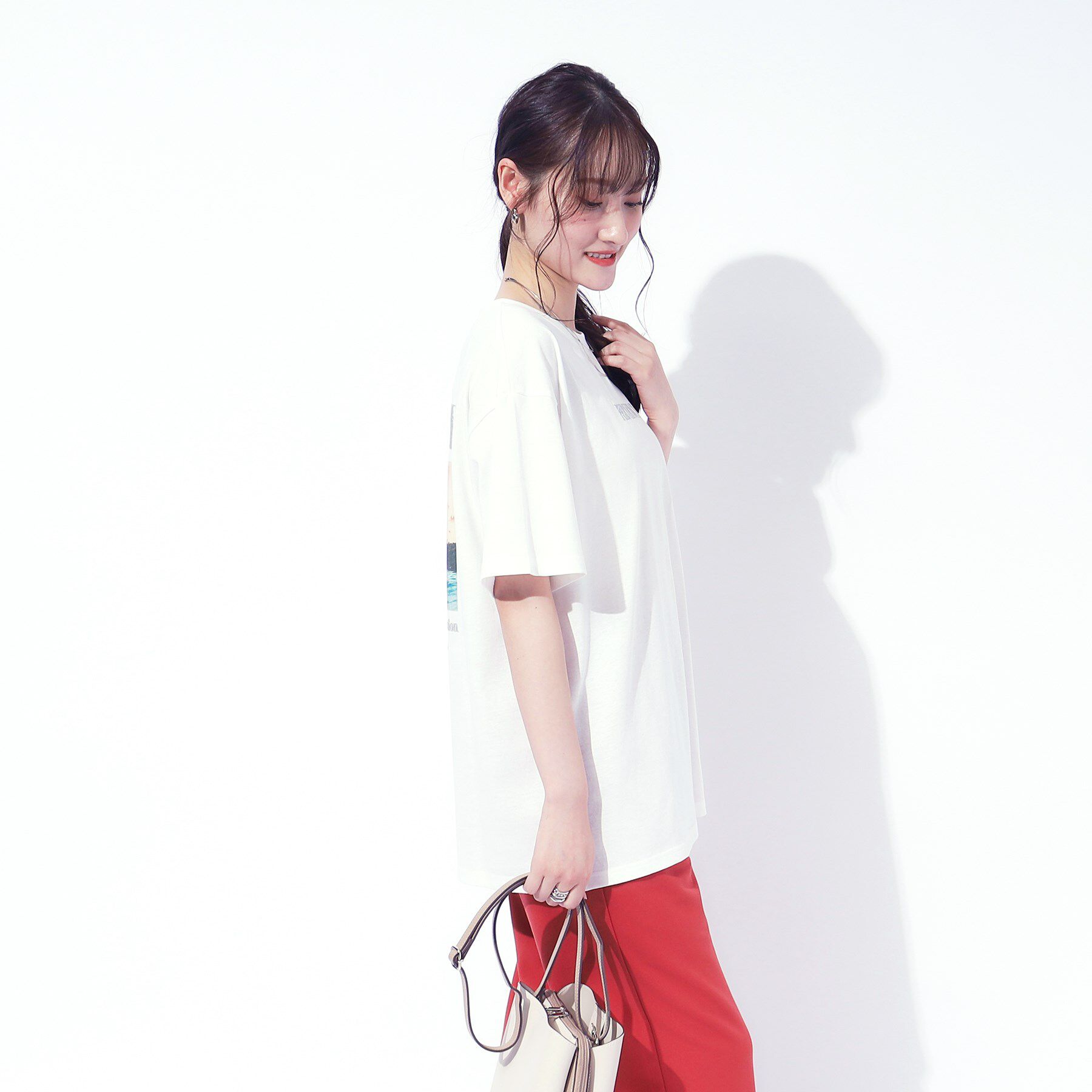 SHOO･LA･RUE「ラメ発泡ロゴ BIGTシャツ」|Tシャツ・カットソー|