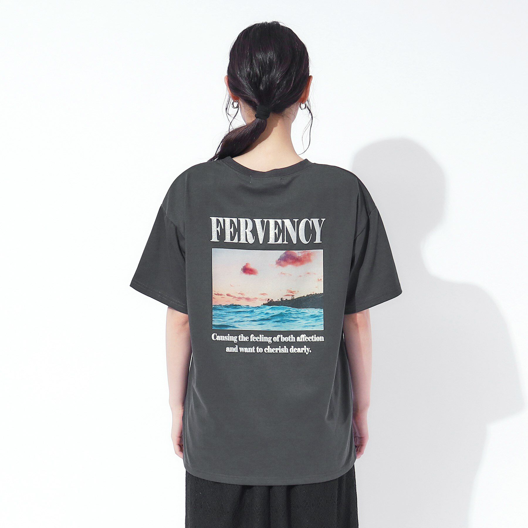 SHOO･LA･RUE「ラメ発泡ロゴ BIGTシャツ」|Tシャツ・カットソー|