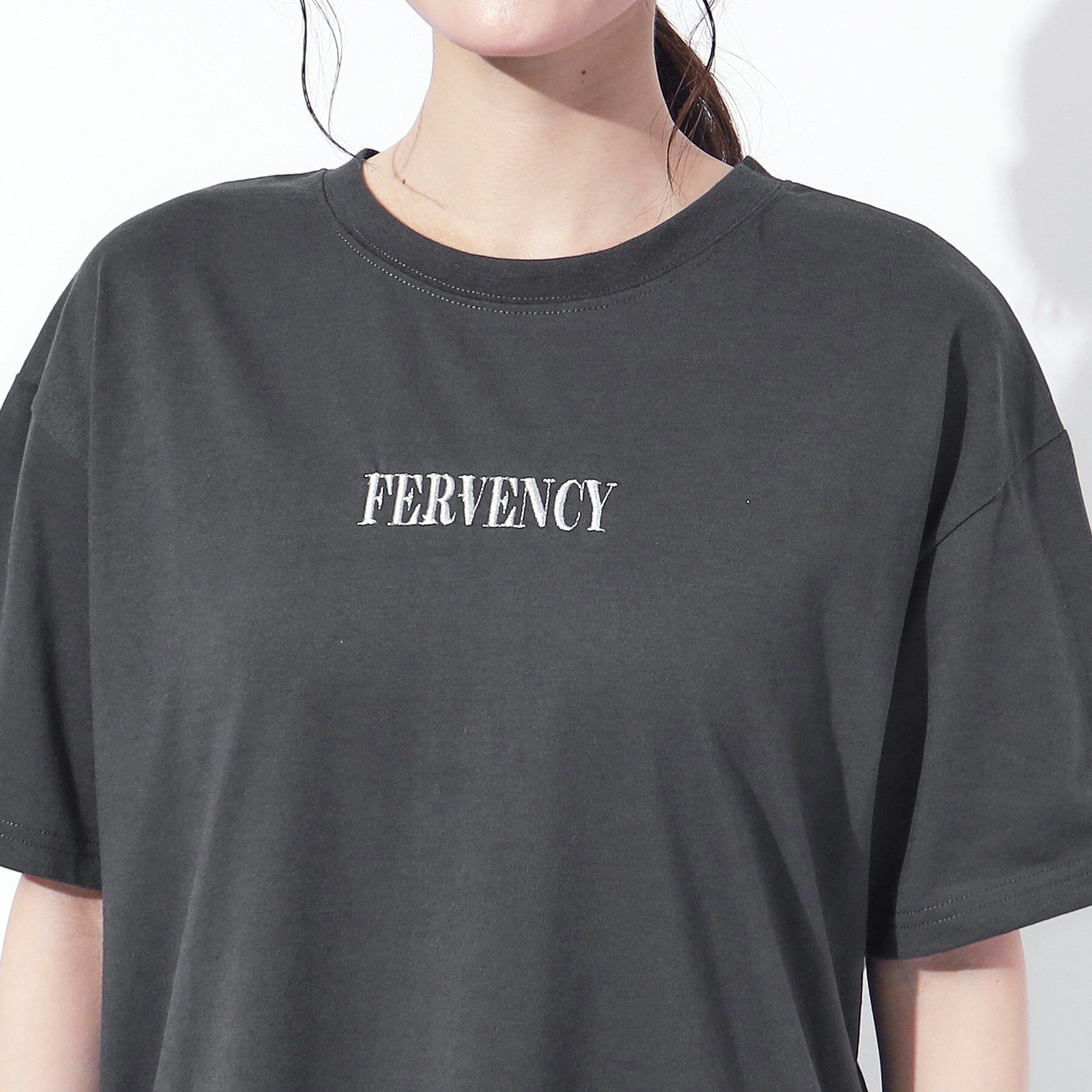 SHOO･LA･RUE「ラメ発泡ロゴ BIGTシャツ」|Tシャツ・カットソー|