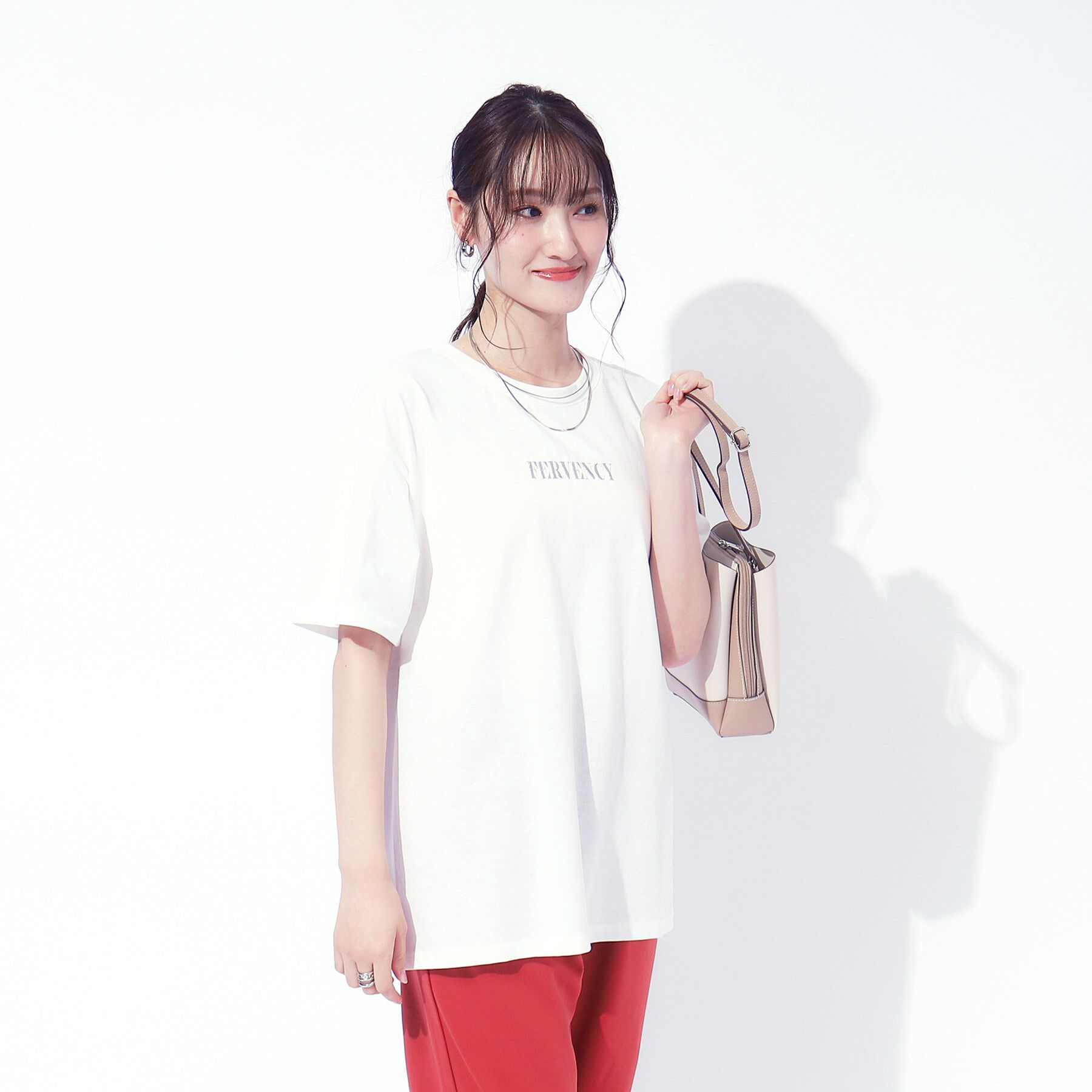 SHOO･LA･RUE「ラメ発泡ロゴ BIGTシャツ」|Tシャツ・カットソー|