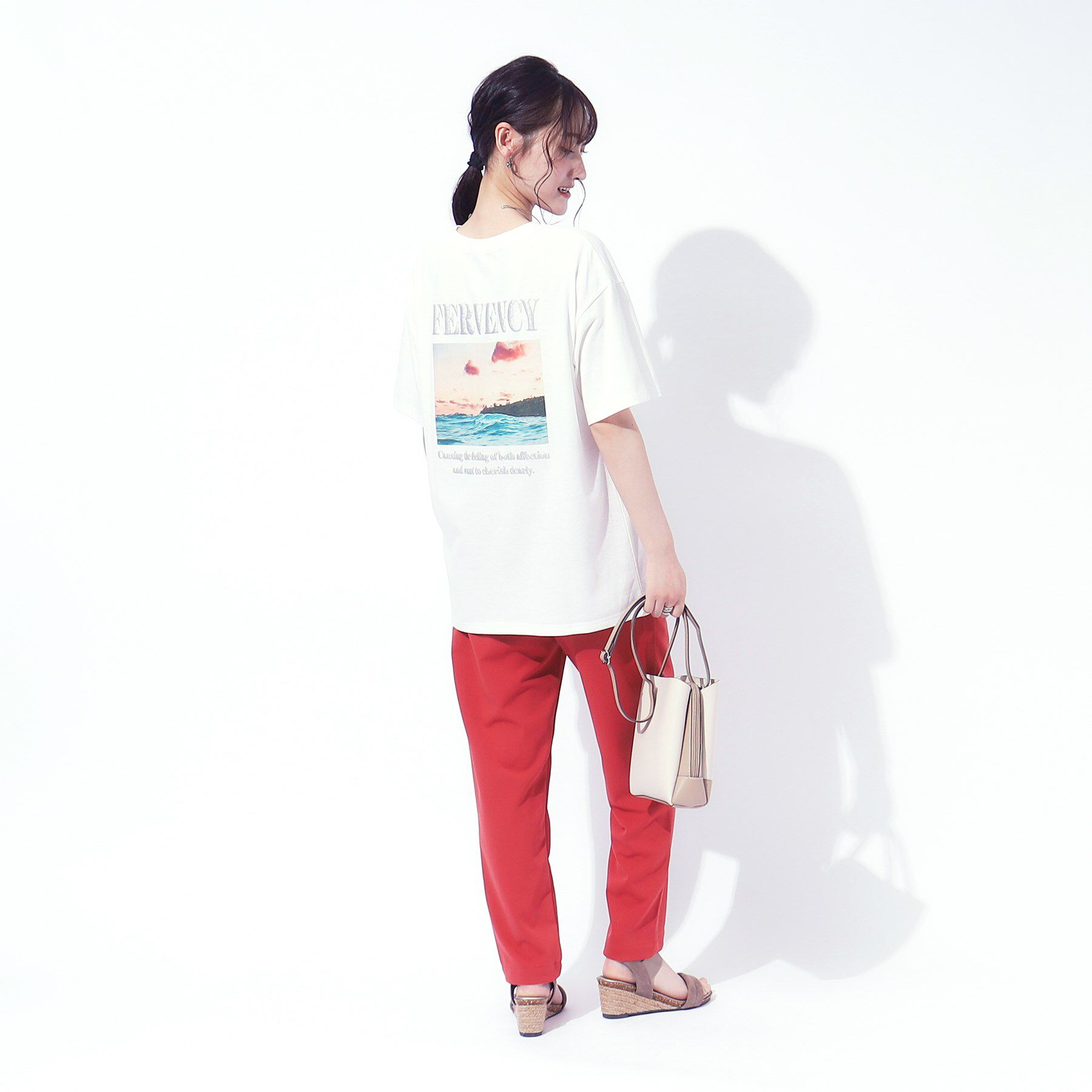 SHOO･LA･RUE「ラメ発泡ロゴ BIGTシャツ」|Tシャツ・カットソー|