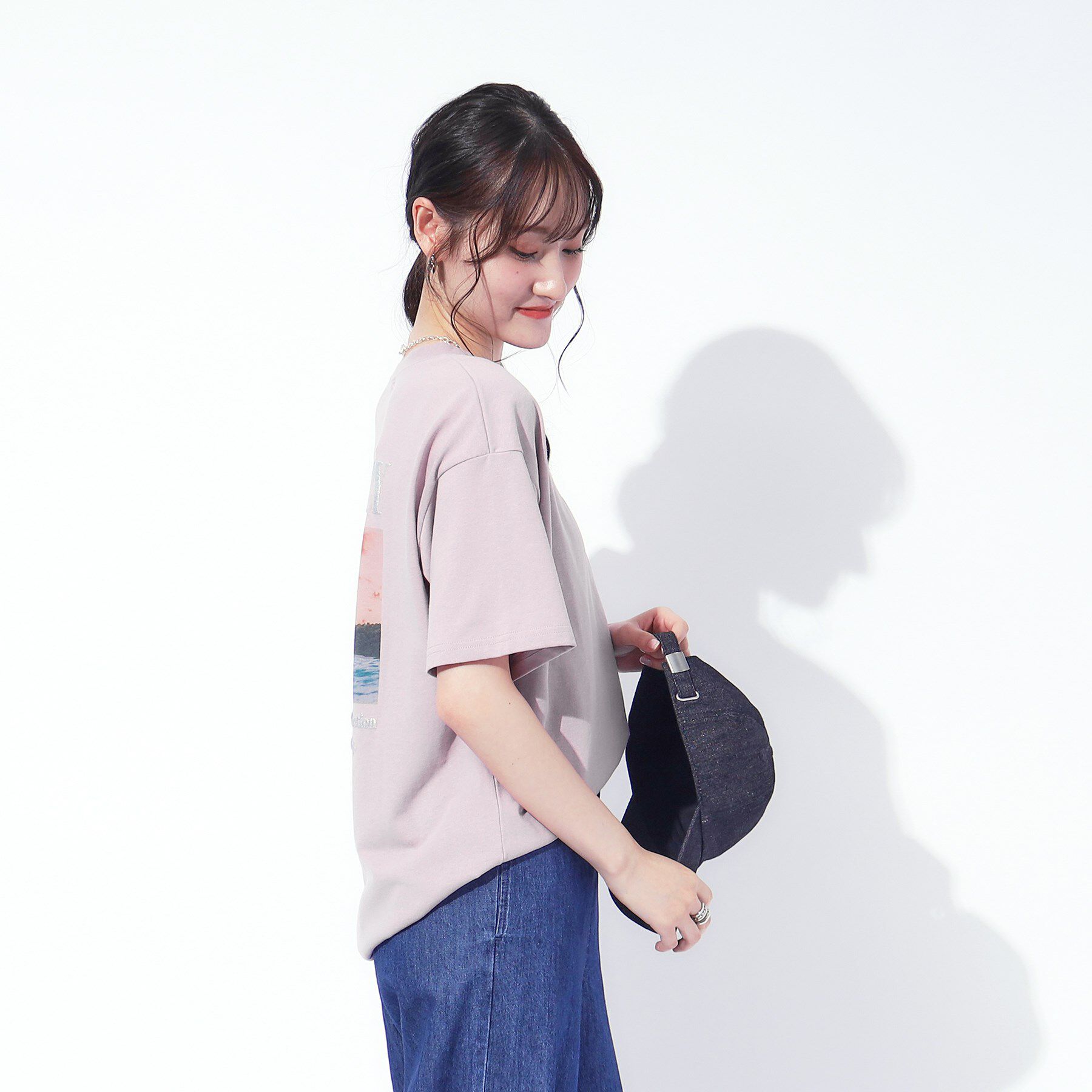 SHOO･LA･RUE「ラメ発泡ロゴ BIGTシャツ」|Tシャツ・カットソー|